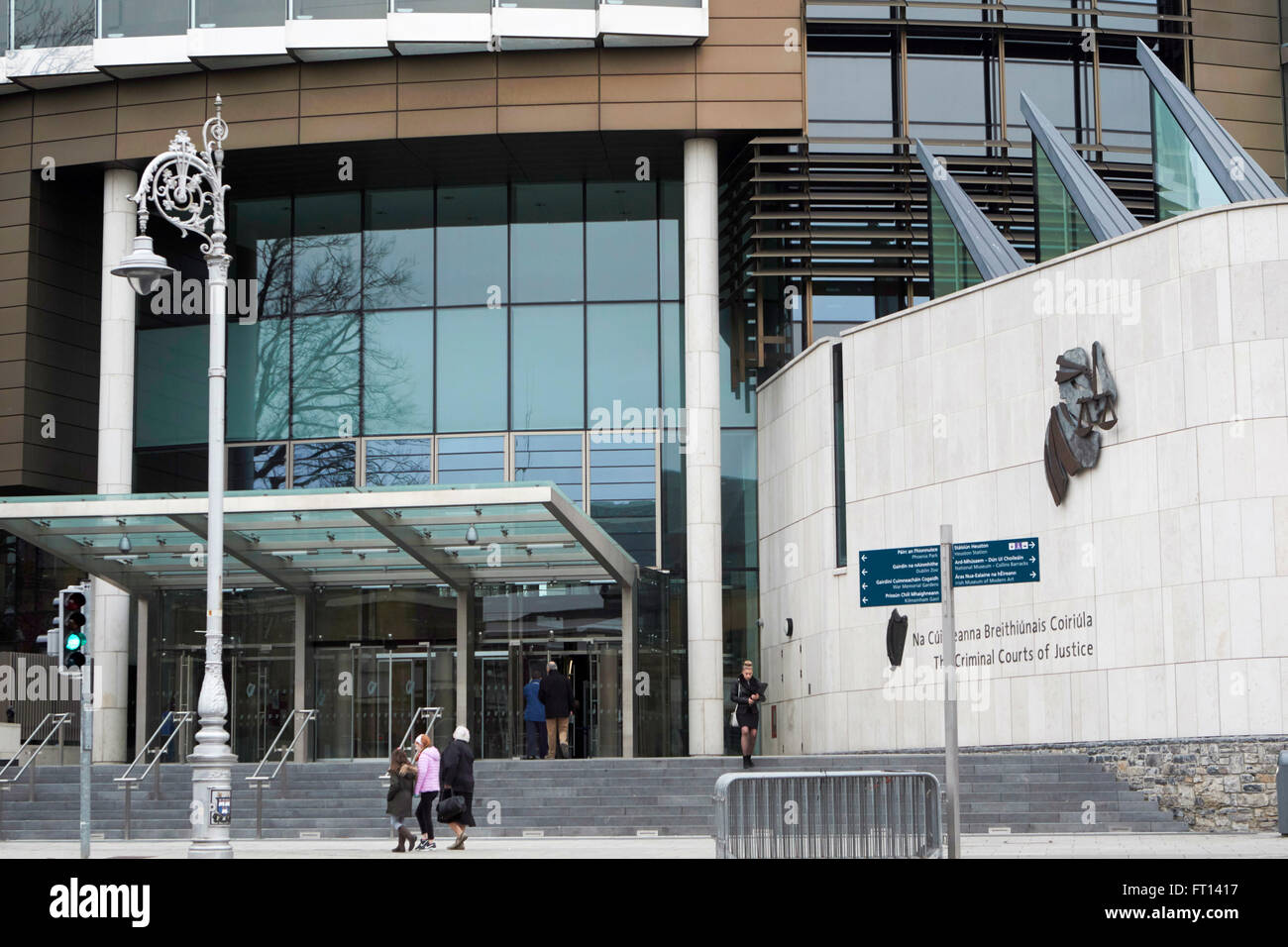 Les juridictions pénales de la justice Irlande Dublin Banque D'Images