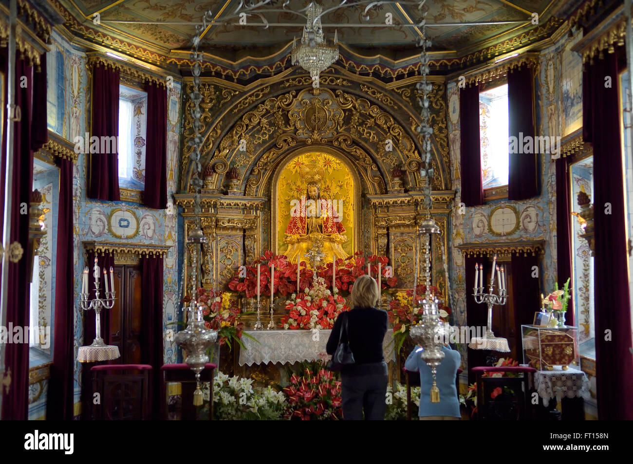 Senhor Santo Cristo dos Milagres. Couvent et chapelle de Notre-Dame de l'espérance. Ponta Delgada. L''île de São Miguel. Açores. Le Portugal. Banque D'Images