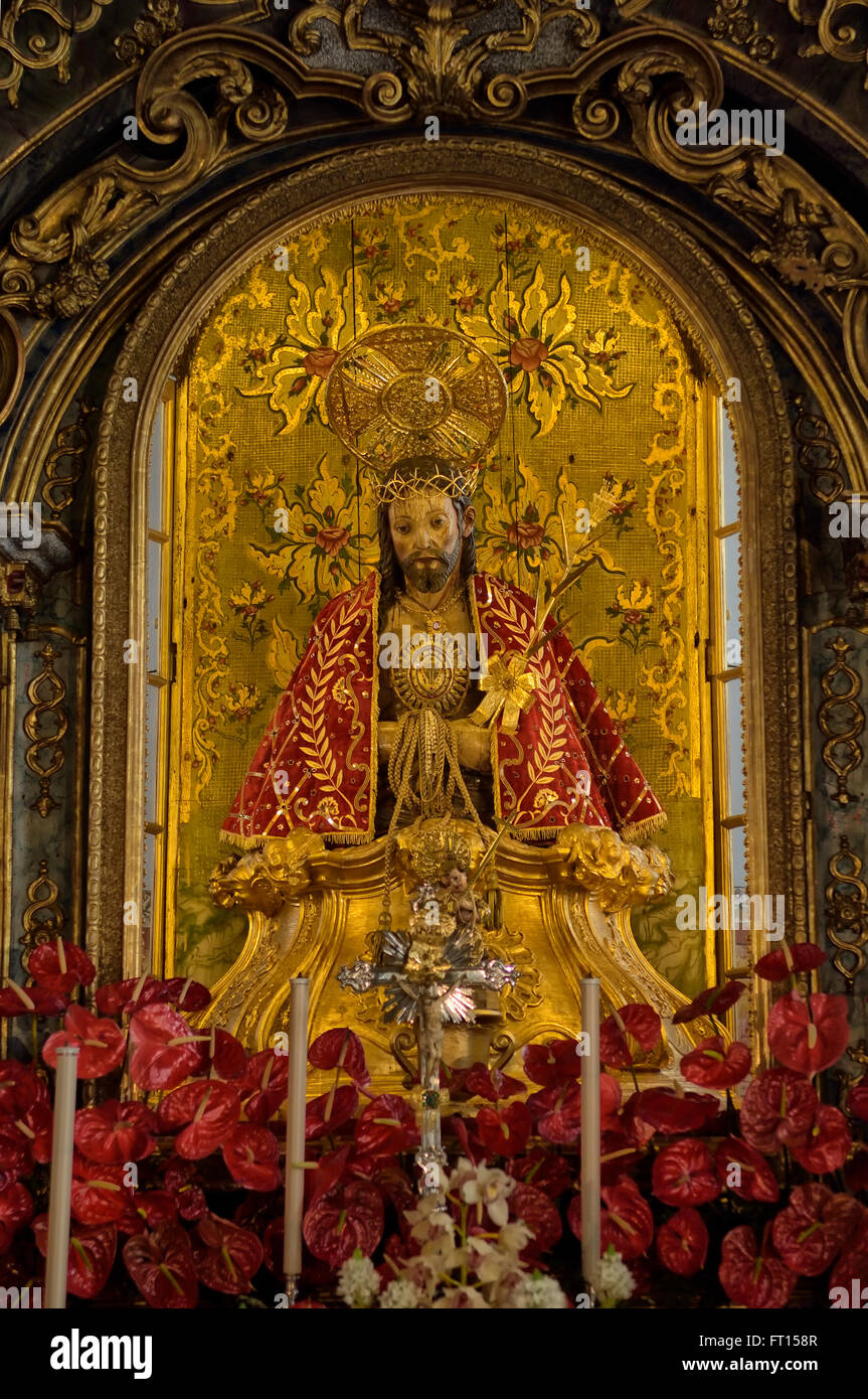 Senhor Santo Cristo dos Milagres. Couvent et chapelle de Notre-Dame de l'espérance. Ponta Delgada. L''île de São Miguel. Açores. Le Portugal. Banque D'Images
