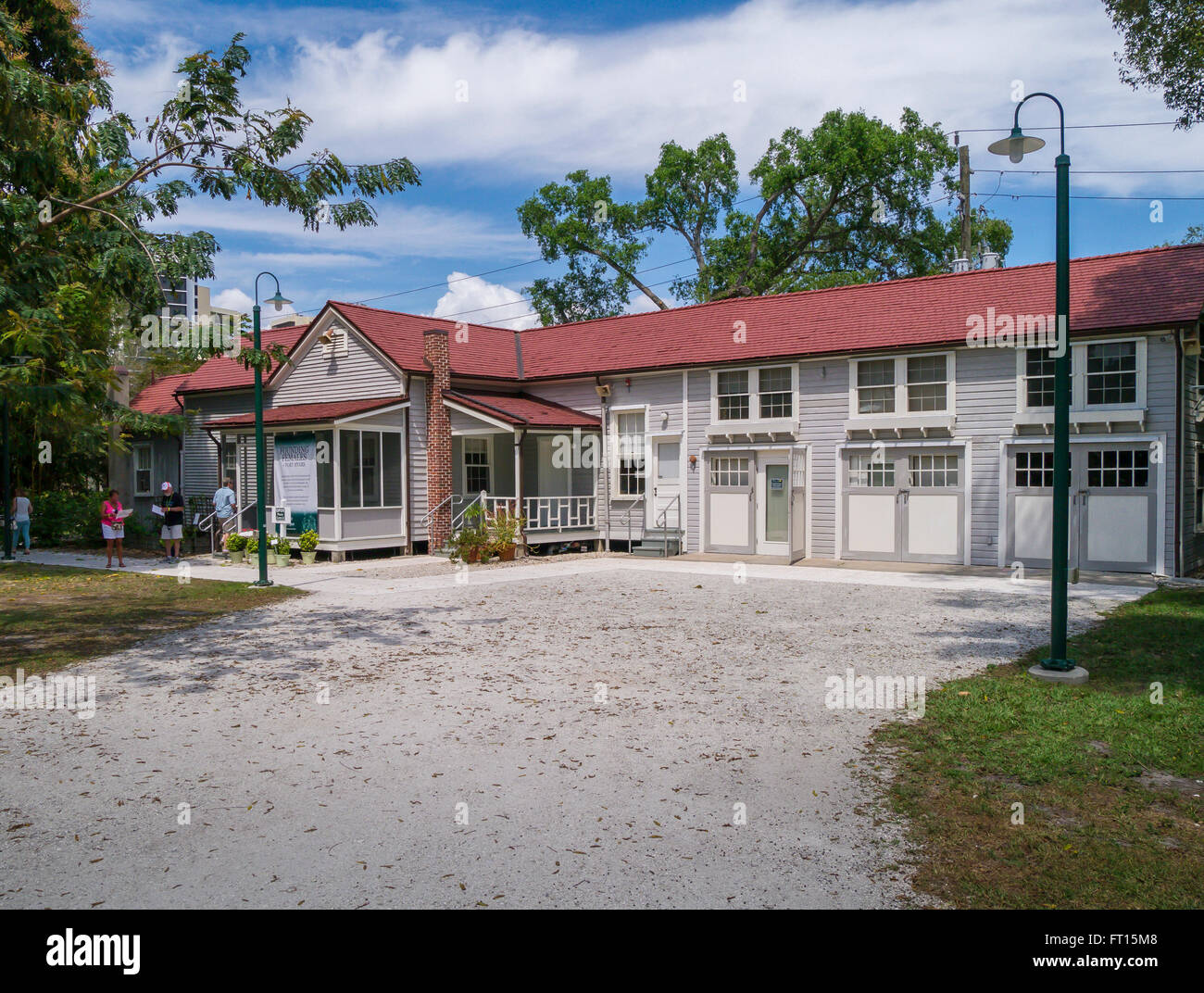 Maison de gardiens à l'Edison and Ford Winter Estates à Fort Myers en Floride Banque D'Images