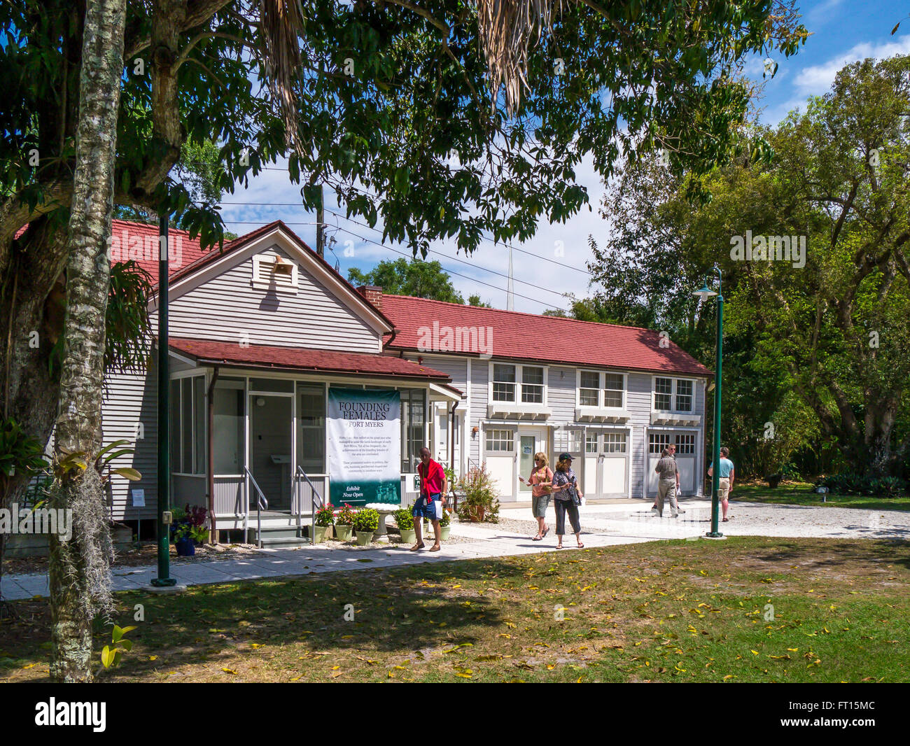 Maison de gardiens à l'Edison and Ford Winter Estates à Fort Myers en Floride Banque D'Images