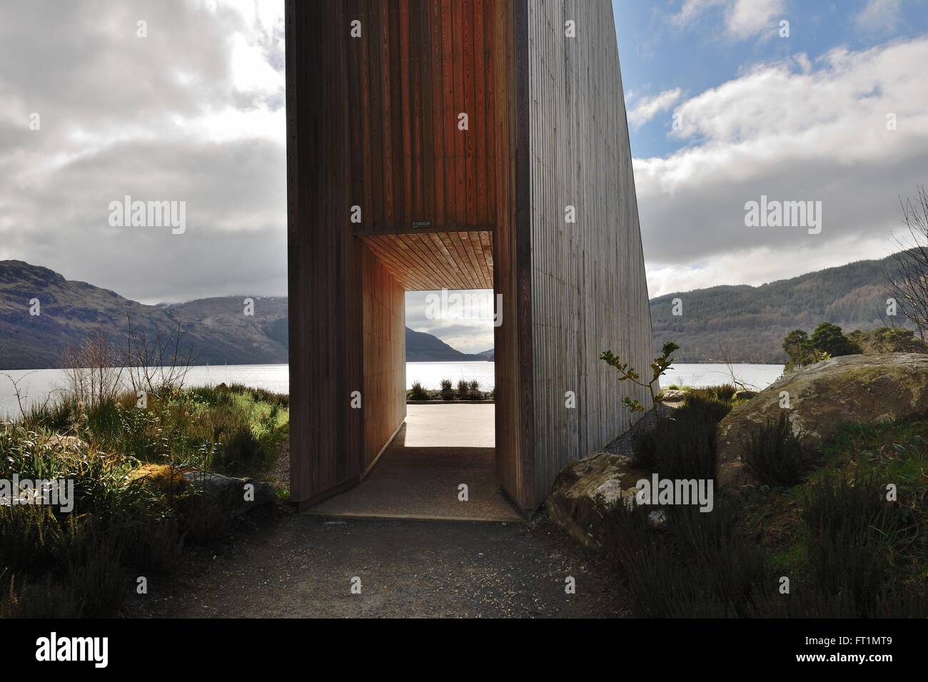 Une auberge de la Mor, Inveruglas à Loch Lomond et les Trossachs National Park en Ecosse, Royaume-Uni Banque D'Images