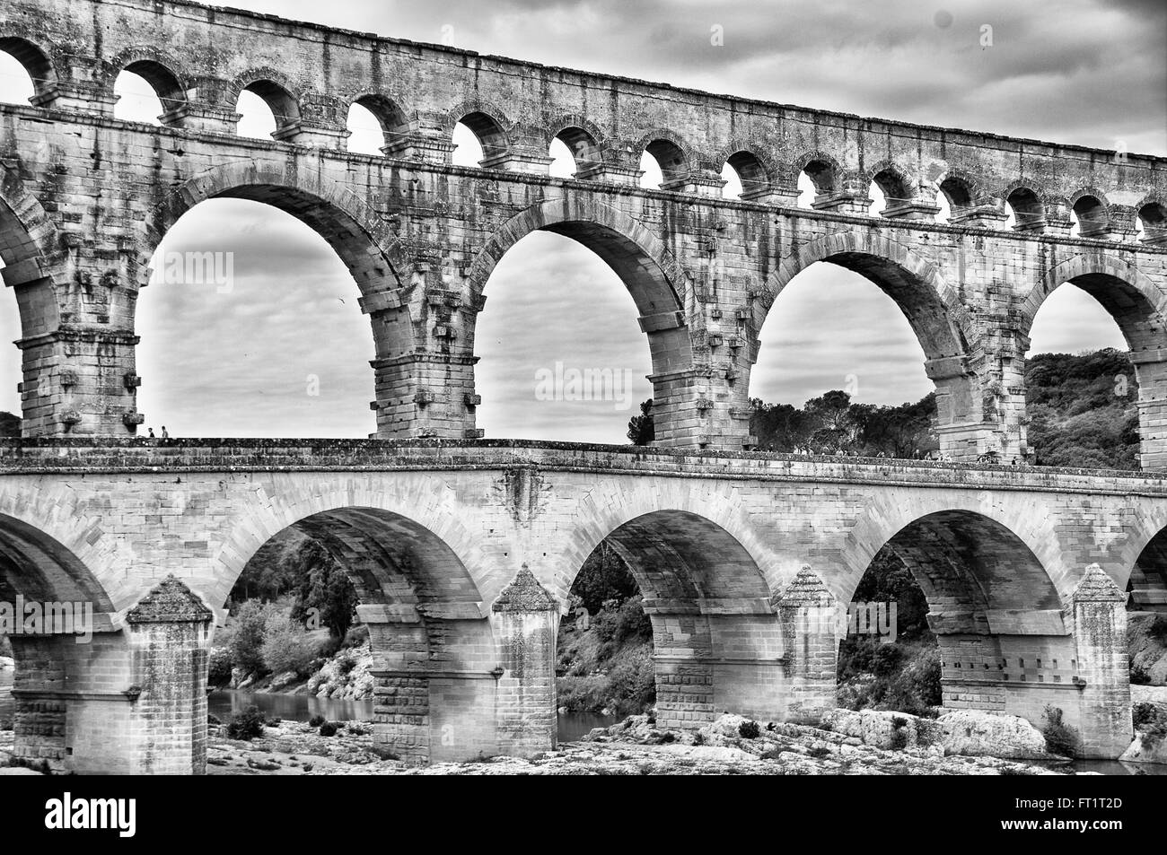 Bidge de Gard, France Banque D'Images