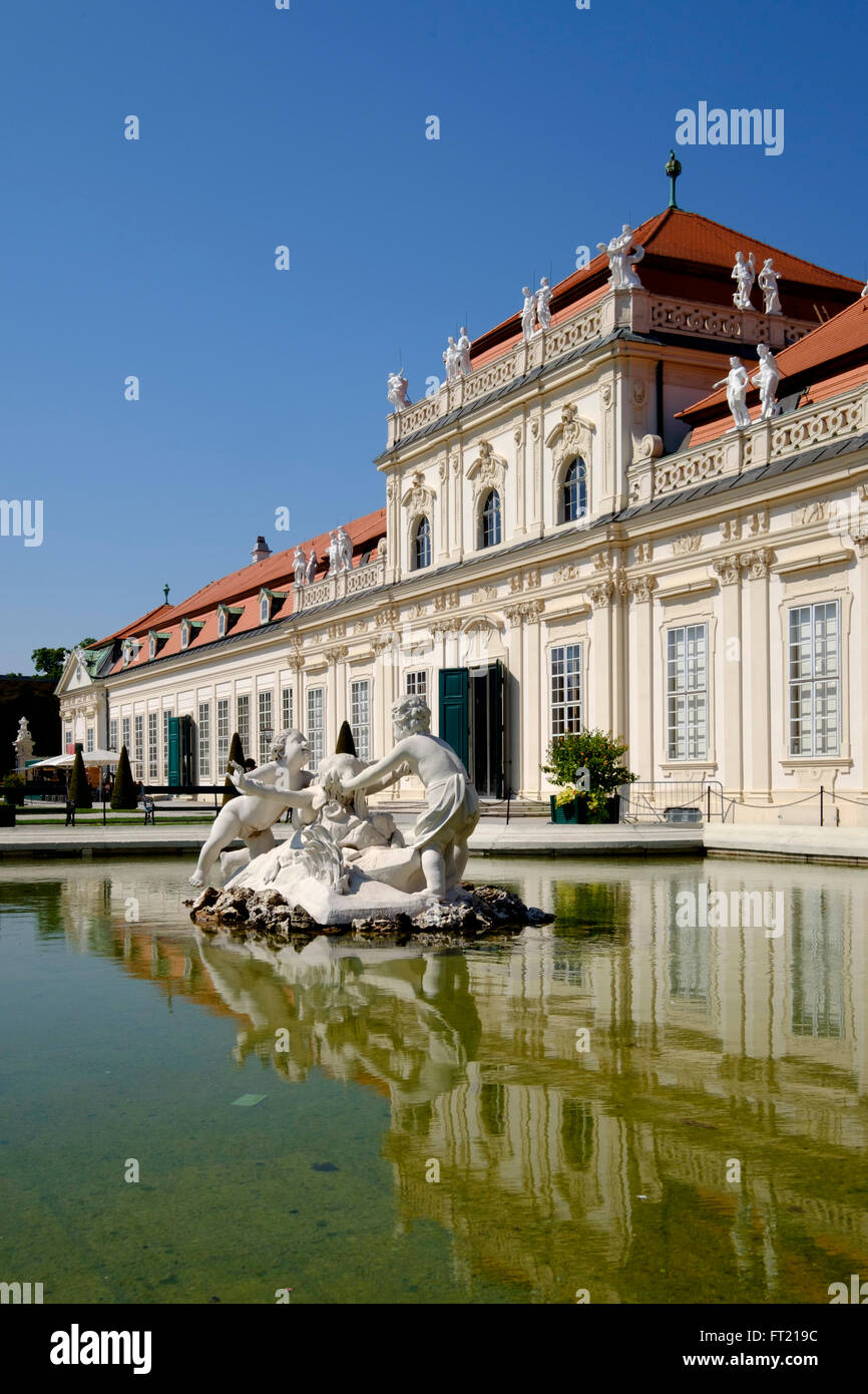 La partie inférieure du Palais du Belvédère à Vienne, Autriche, Europe Banque D'Images