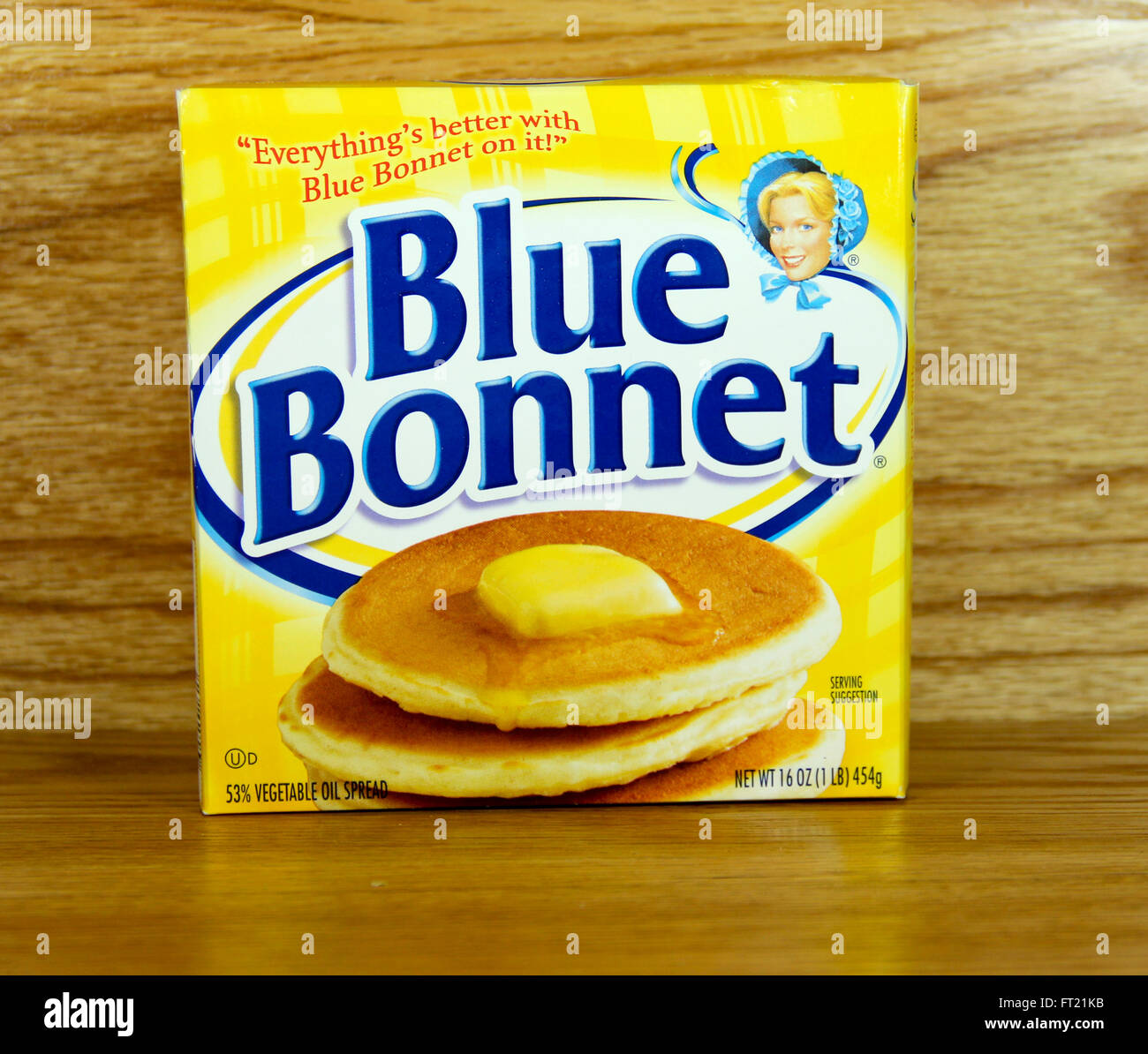 SPENCER , WISCONSIN- 29 MARS 2014 : fort de Blue Bonnet Margarine. Blue Bonnet est un fournisseur de premier plan appartenant à tartiner le pain Banque D'Images
