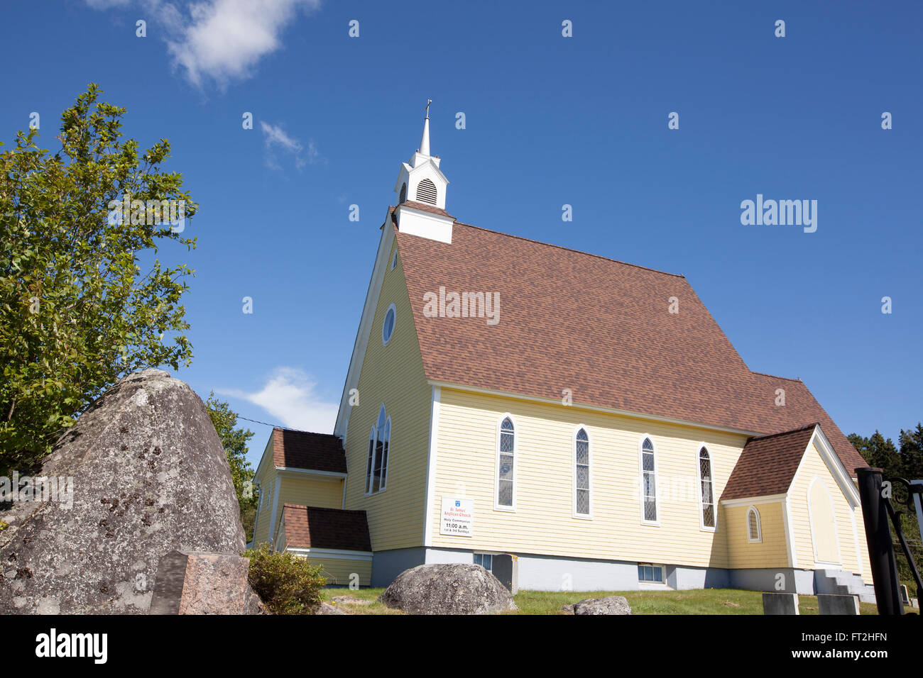 Église anglicane St. James en Nouvelle-Écosse Banque D'Images