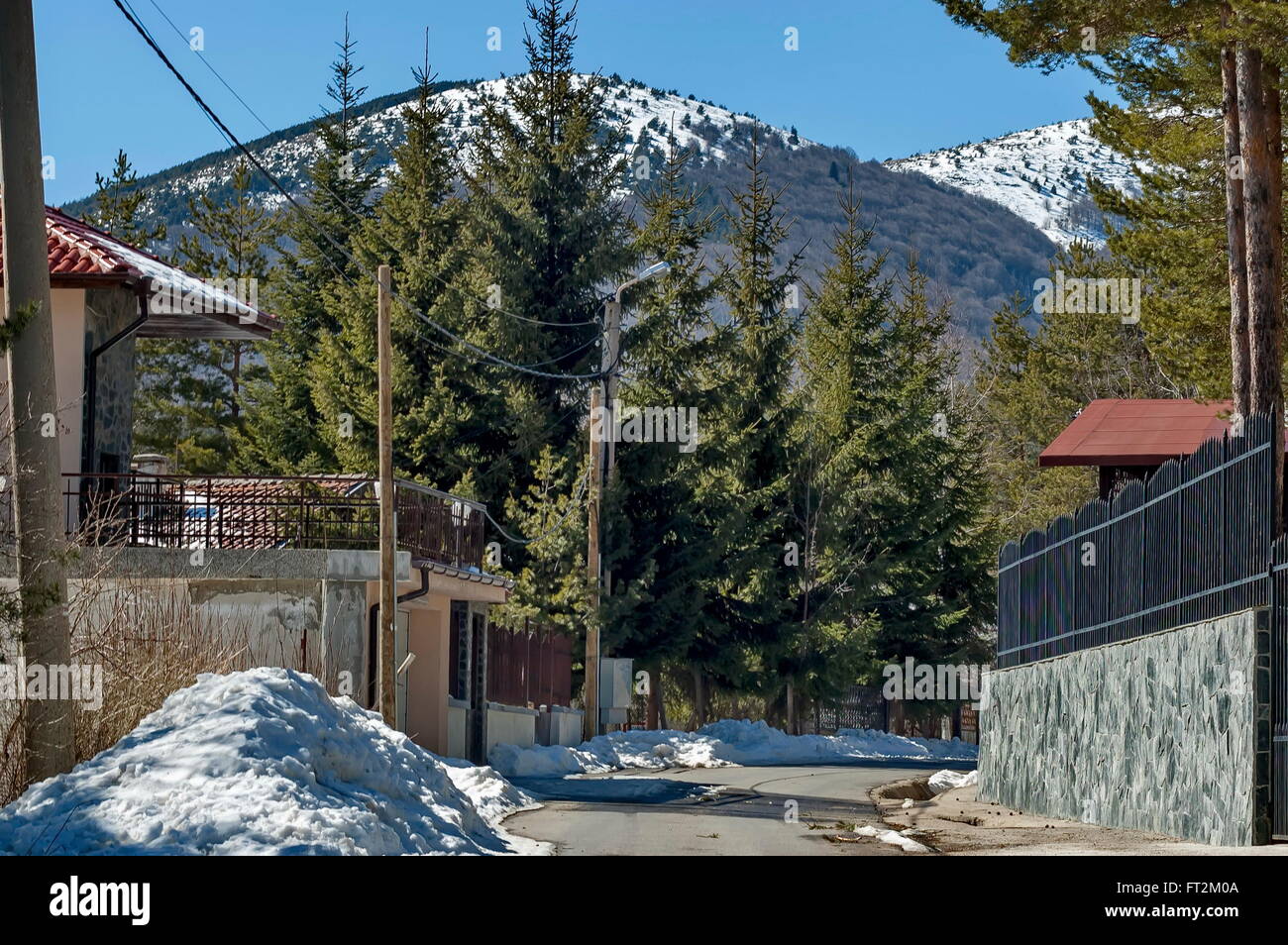 Maison de campagne à Vitosha mountain, Bulgarie Banque D'Images