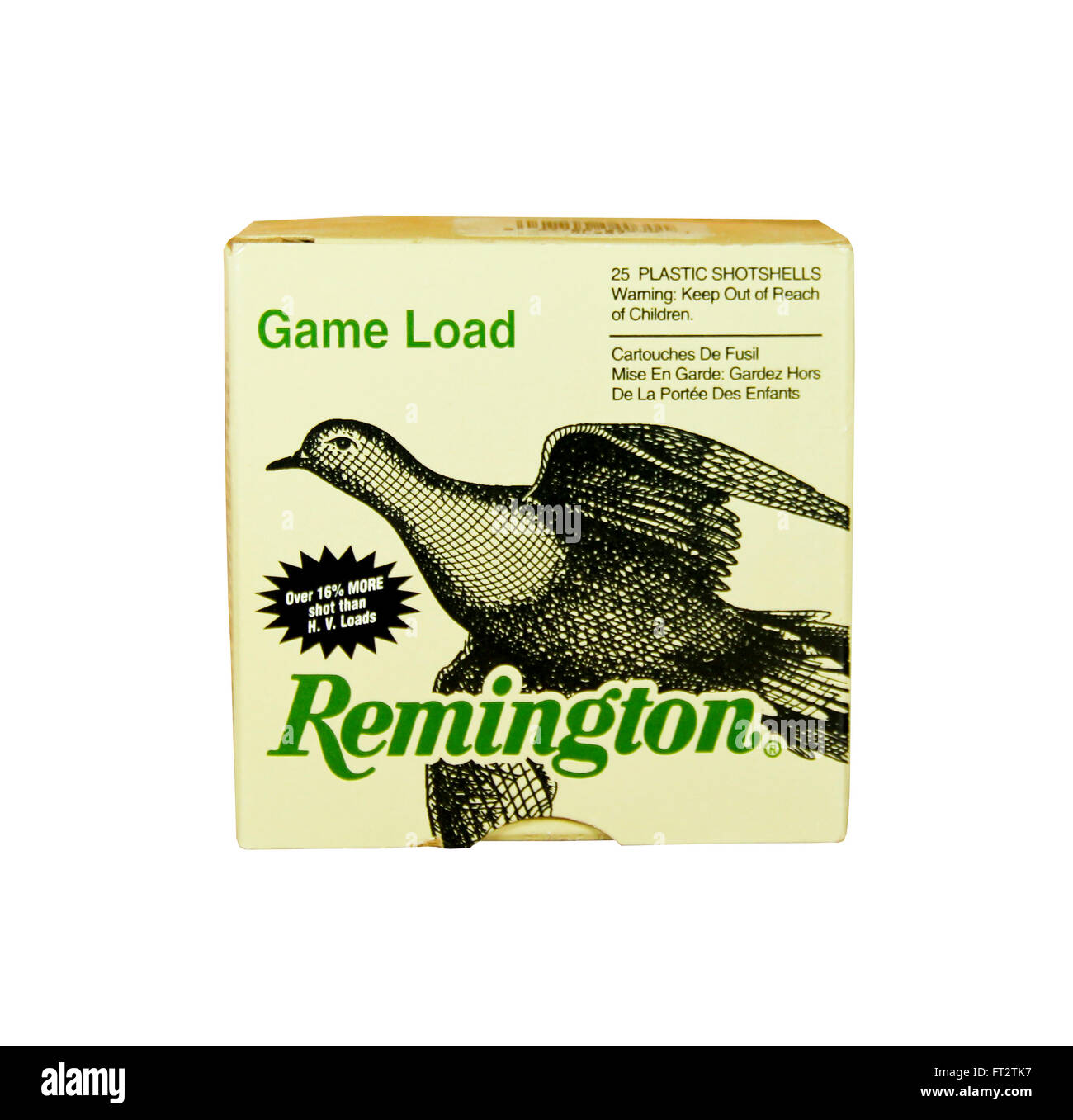 SPENCER , Wisconsin- le 21 février 2014 : fort de cartouches de fusil Remington. Remington Arms Company a été fondée en 1816 dans la région de Lion ne Banque D'Images