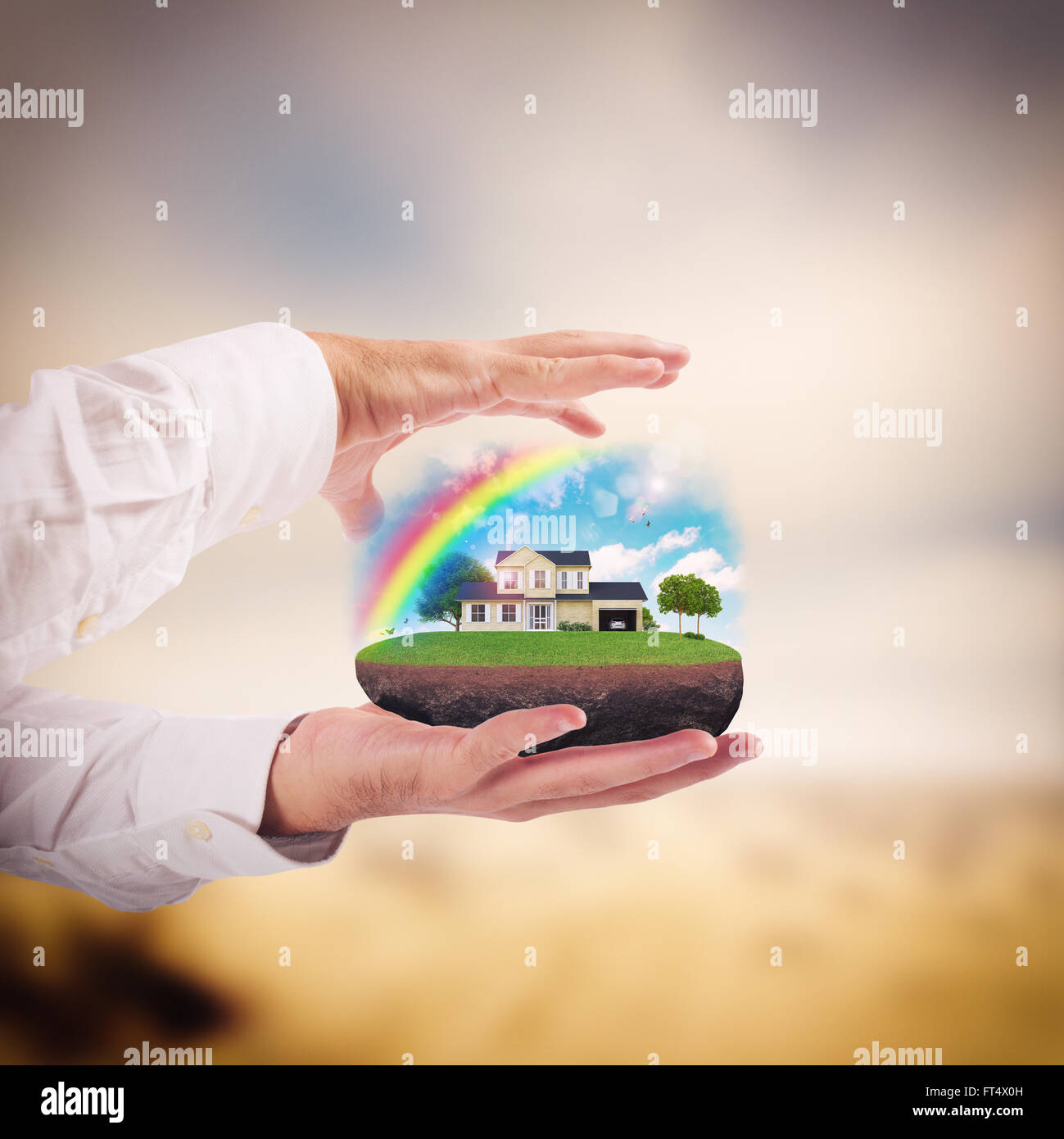 Maison de rêve Banque D'Images