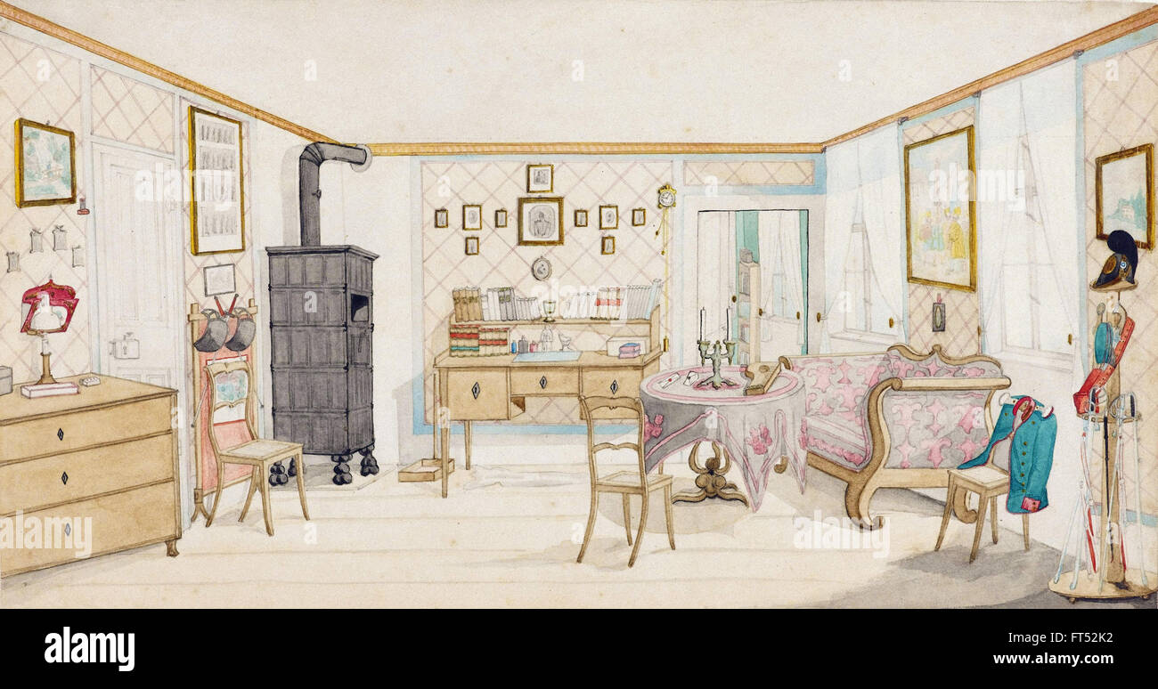 Un logement de l'officier prussien - Cooper-Hewitt, National Design Museum Banque D'Images