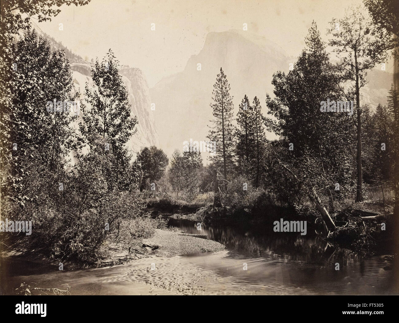 La Carleton E. Watkins - Demi-Dôme, 4967 pieds, Yosemite - Cooper-Hewitt, National Design Museum Banque D'Images