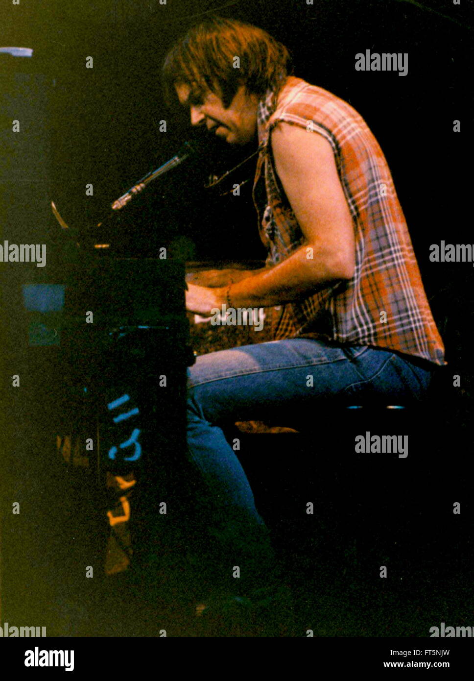 Neil Young, New Jersey arena 9/27/1986 photo Michael Brito Banque D'Images