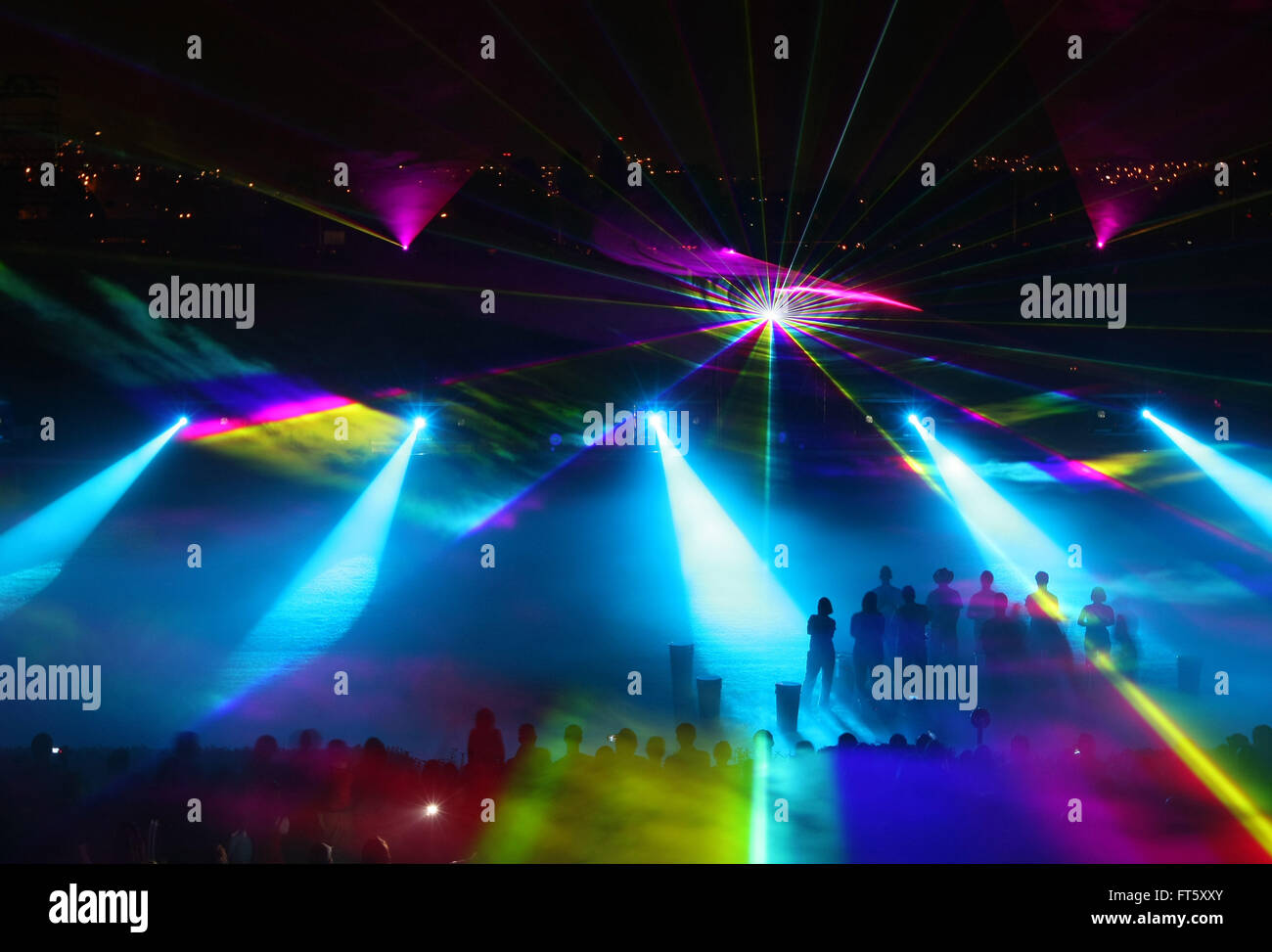 Show laser Banque D'Images