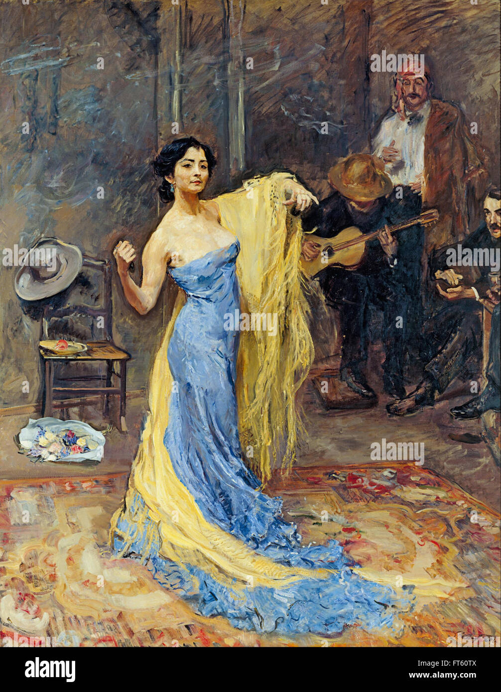 Max Slevogt - Portrait de la danseuse Marietta di Rigardo - Galerie Neue Meister - nouveaux Masters Gallery Banque D'Images