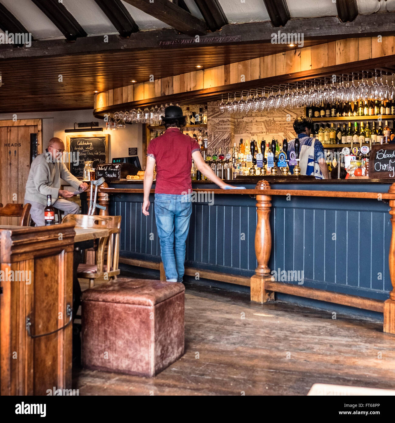 Cutty Sark, de l'Intérieur et le bar d'un pub anglais traditionnel