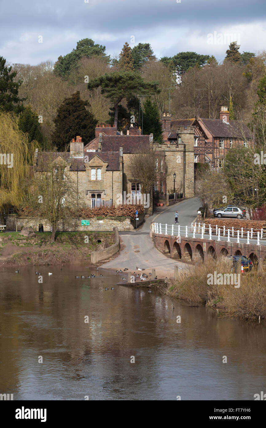 Photo shot sur un chemin de randonnée à travers une partie de Shropshire de Bewdley près de Kidderminster à Bridgnorth. Banque D'Images