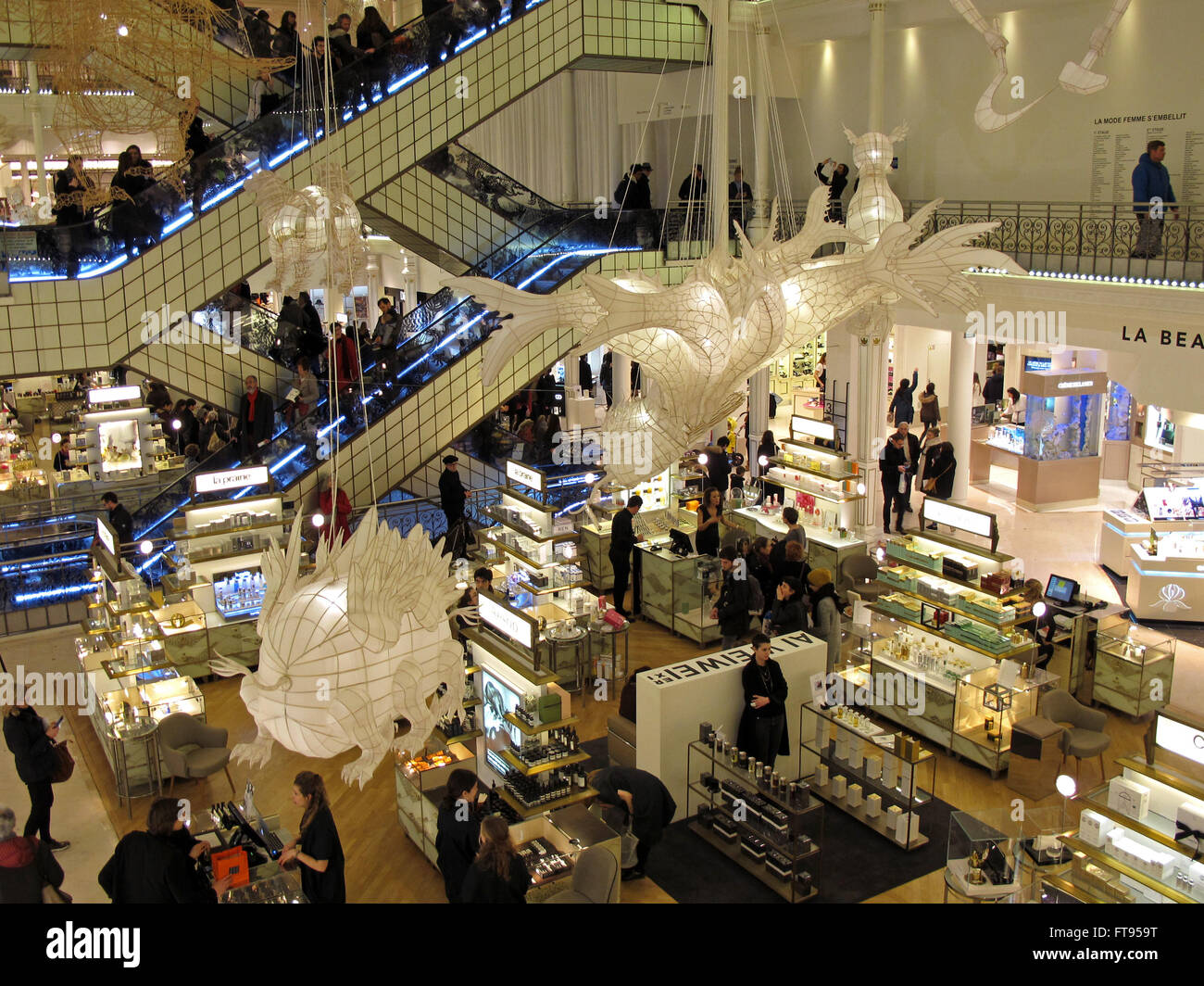 Escalators in Le Bon Marché department store, Le Bon Marché…