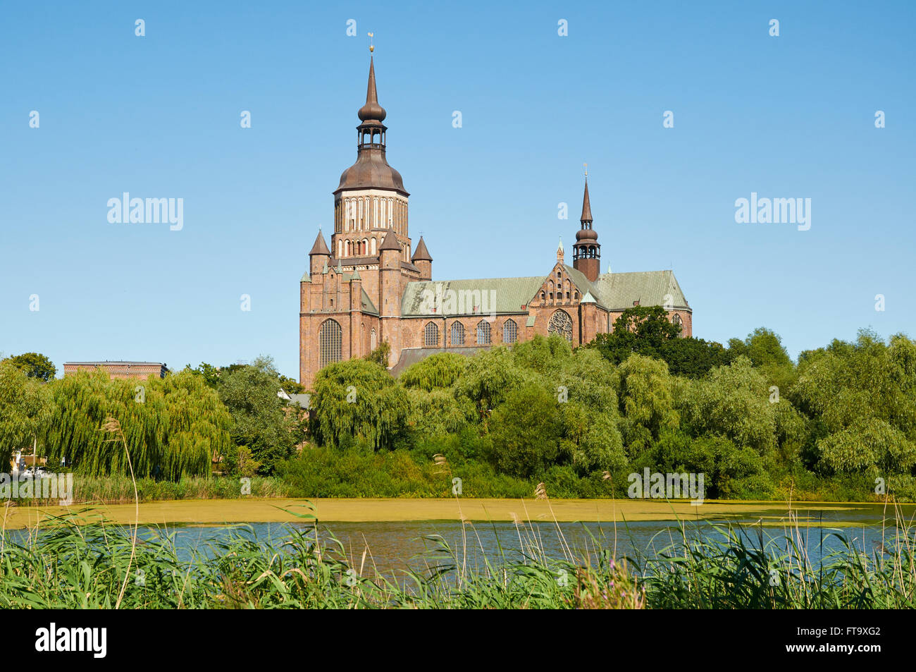 STRALSUND, ALLEMAGNE - 13 août 2015 : l'église Sainte-Marie (Marienkirche), ville hanséatique de Stralsund, Mecklenburg Western Pomeran Banque D'Images