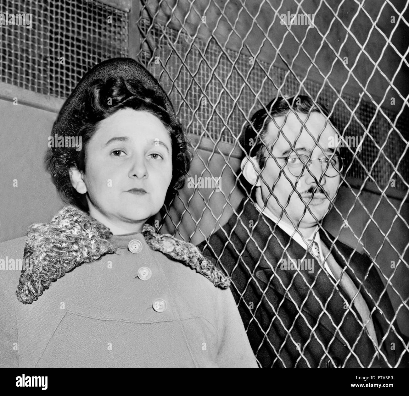 Julius et Ethel Rosenberg, mars 1951. Banque D'Images