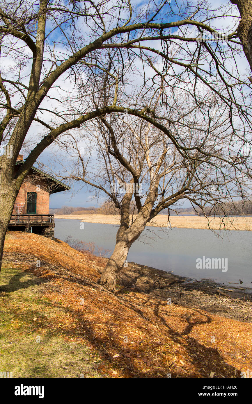 Mohawk-Hudson Bikeway, Colonie NY le long d'Erie Canalway Trail Cette section est construit sur l'ancien New York Central Railroad Banque D'Images