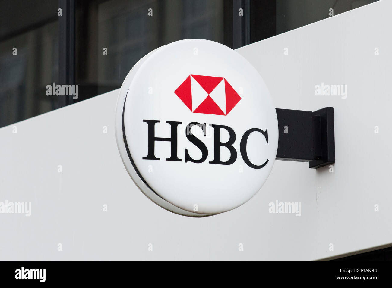 Logo de signe HSBC. Banque D'Images