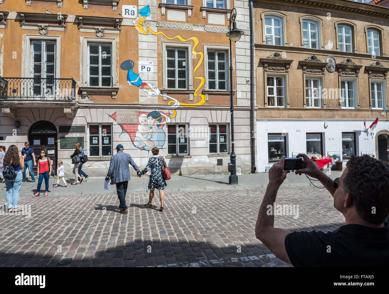 Maison natale - musée de Marie Sklodowska-Curie sur rue Freta à Varsovie, Pologne Banque D'Images