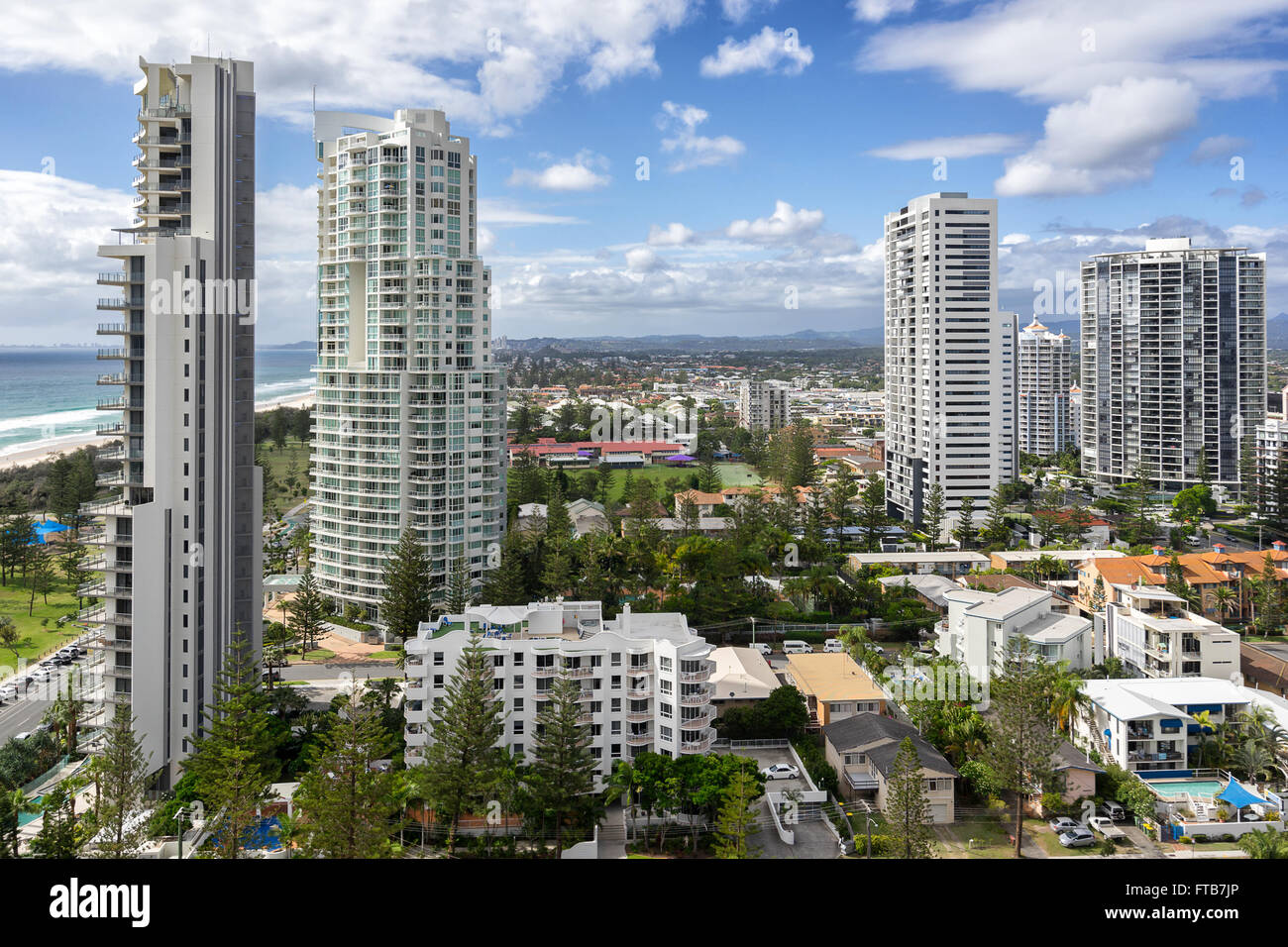 Broadbeach sur la Côte d'Or Banque D'Images
