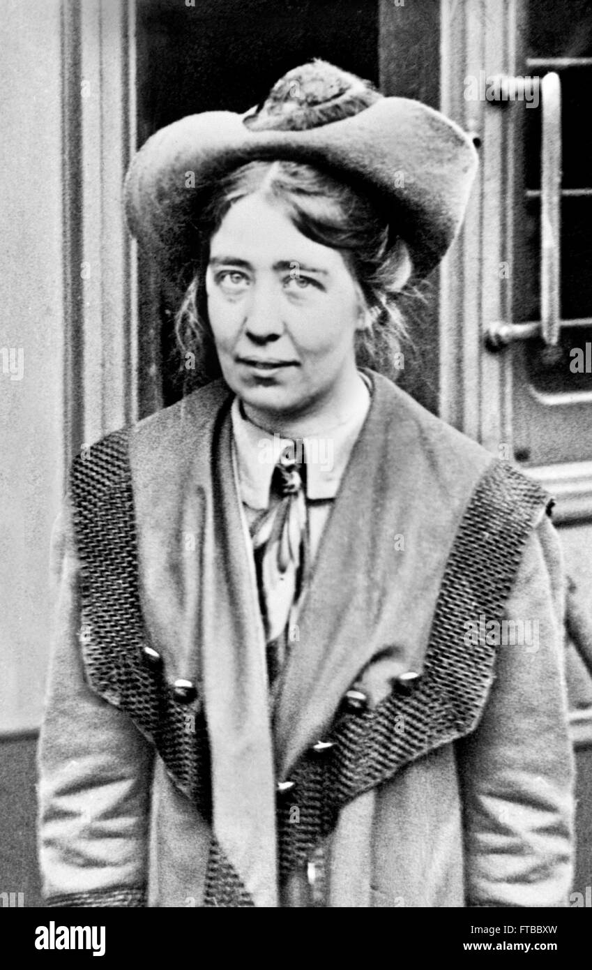 Sylvia Pankhurst, suffragette britannique. Banque D'Images