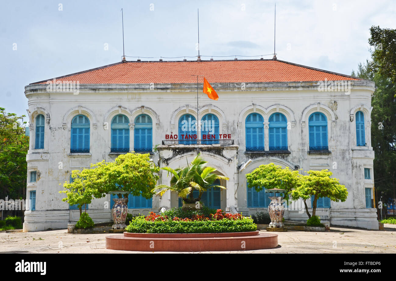 Le Musée Révolutionnaire, Ben Tre Ben Tre, Delta du Mékong, Vietnam Banque D'Images