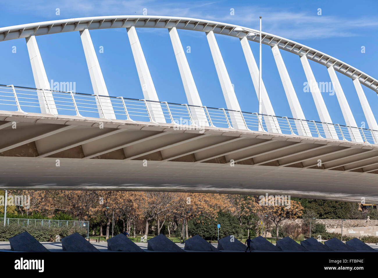Exposicio pont,par Santiago Calatrava,Valence,Espagne. Banque D'Images