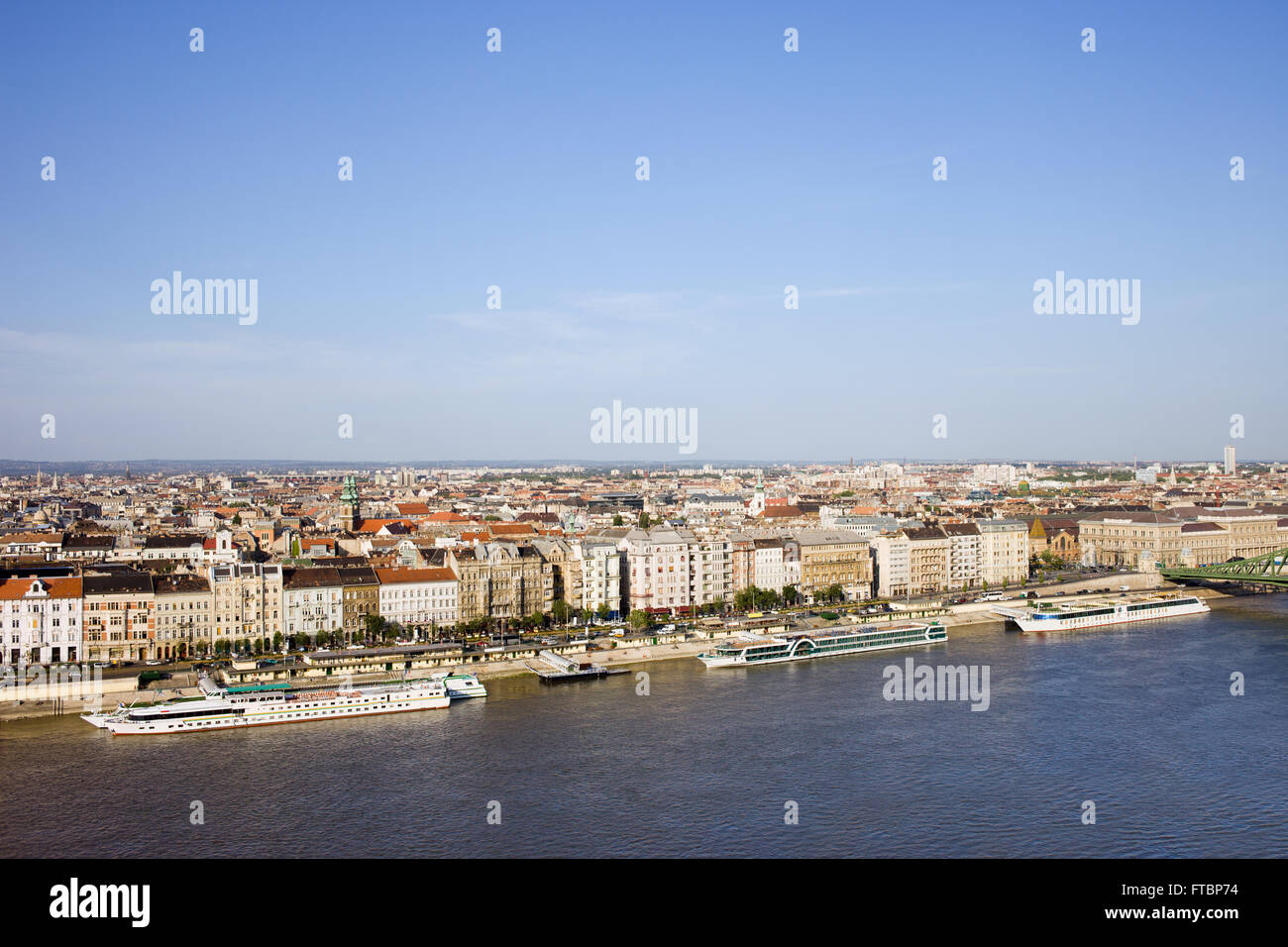 Ville de Budapest cityscape et Danube en Hongrie Banque D'Images