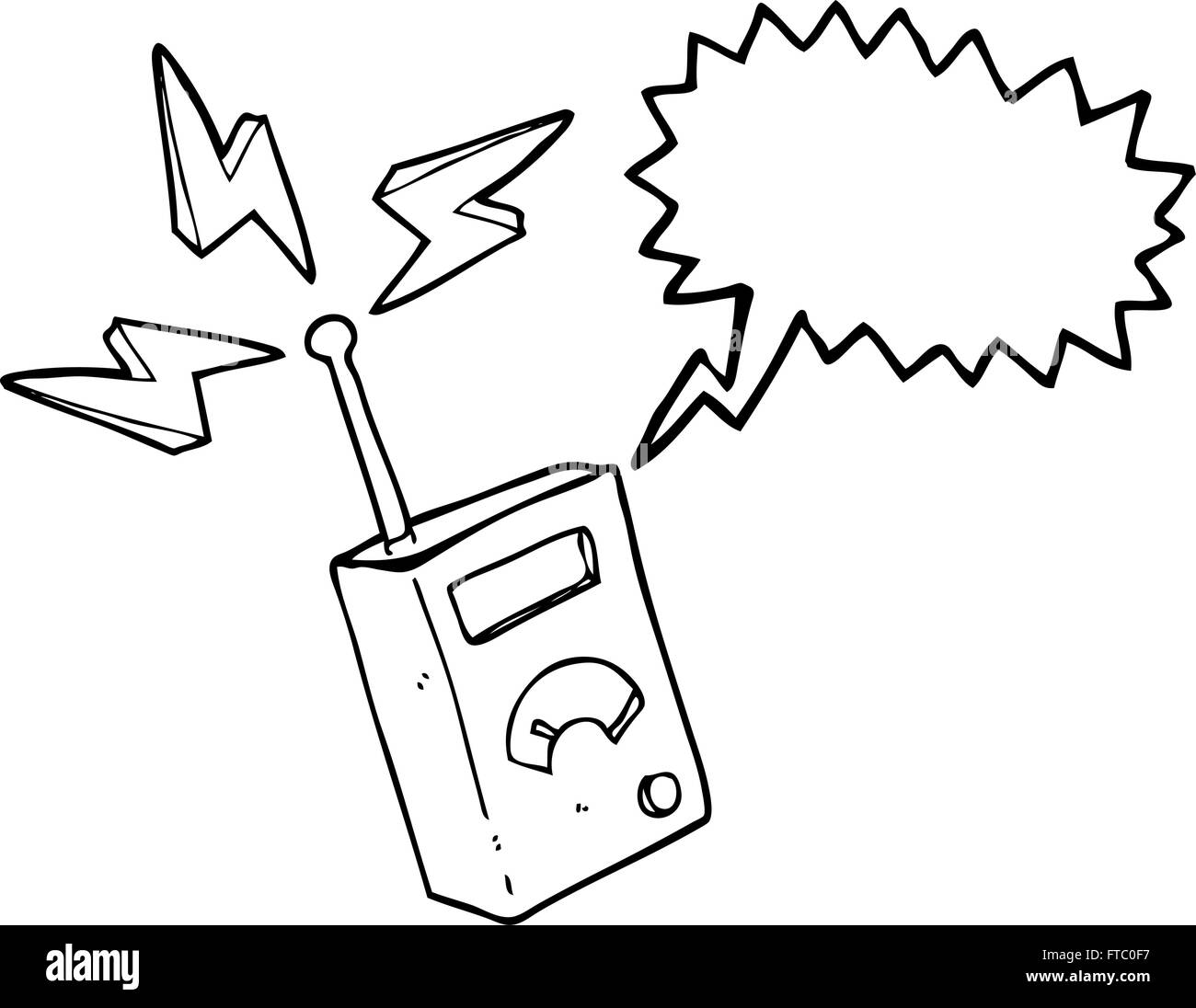 Dessiné à main levée bulle cartoon appareil scientifique Illustration de Vecteur