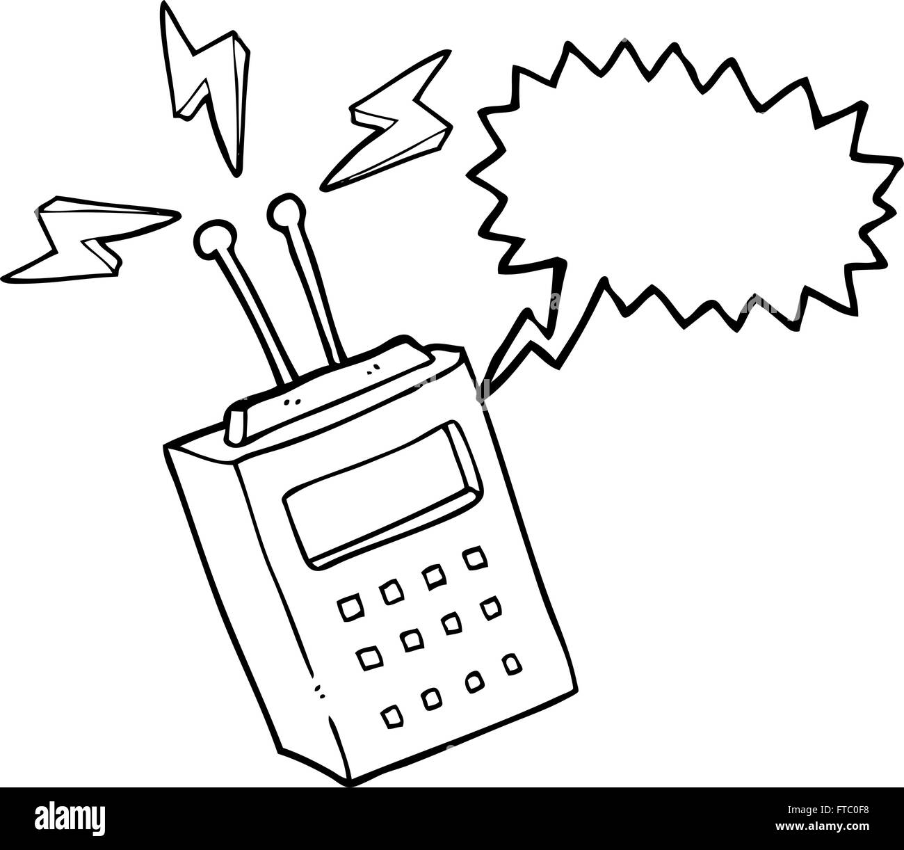 Dessiné à main levée bulle cartoon appareil scientifique Illustration de Vecteur