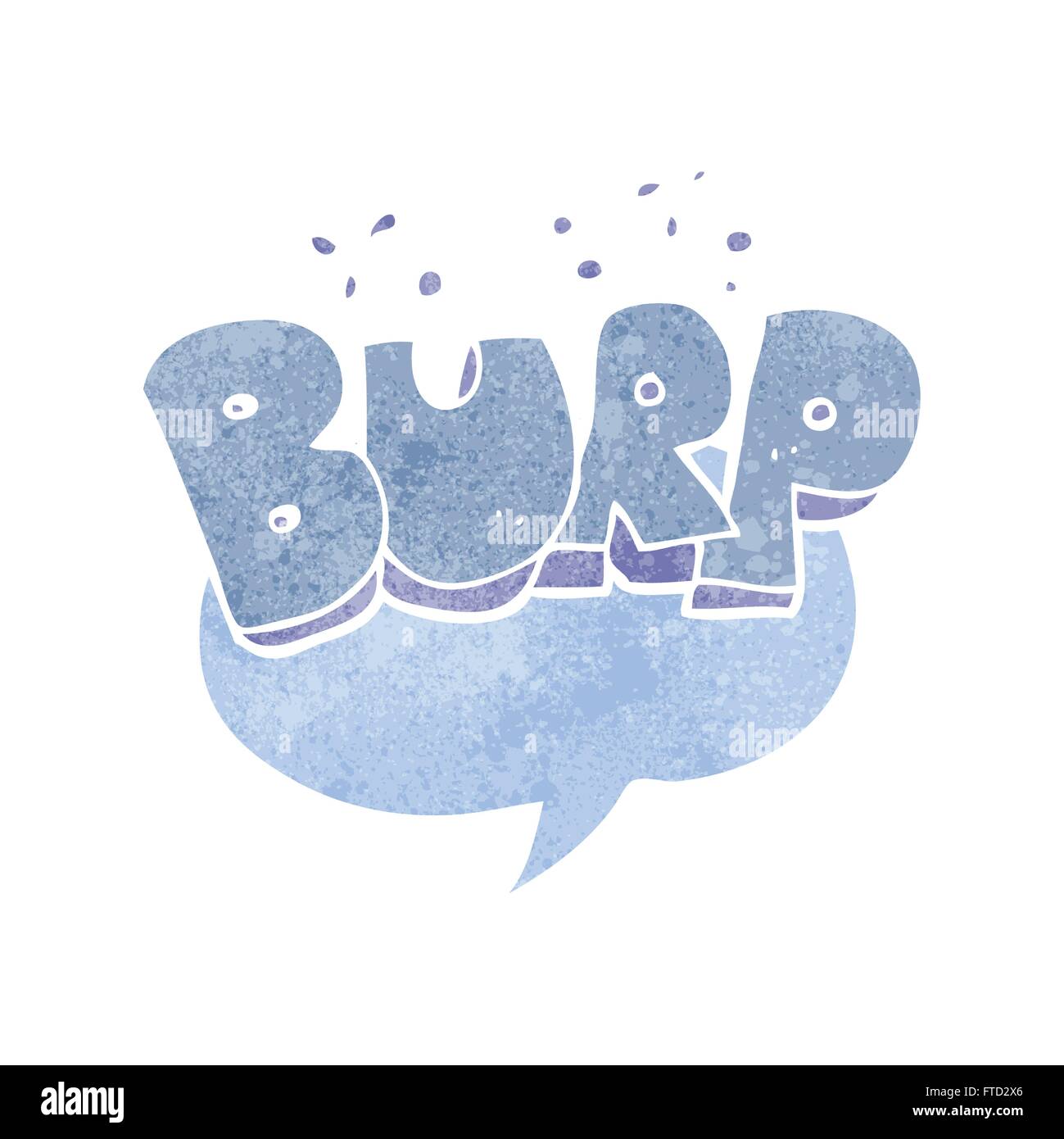 Freehand retro cartoon burp symbol Banque de photographies et d’images ...