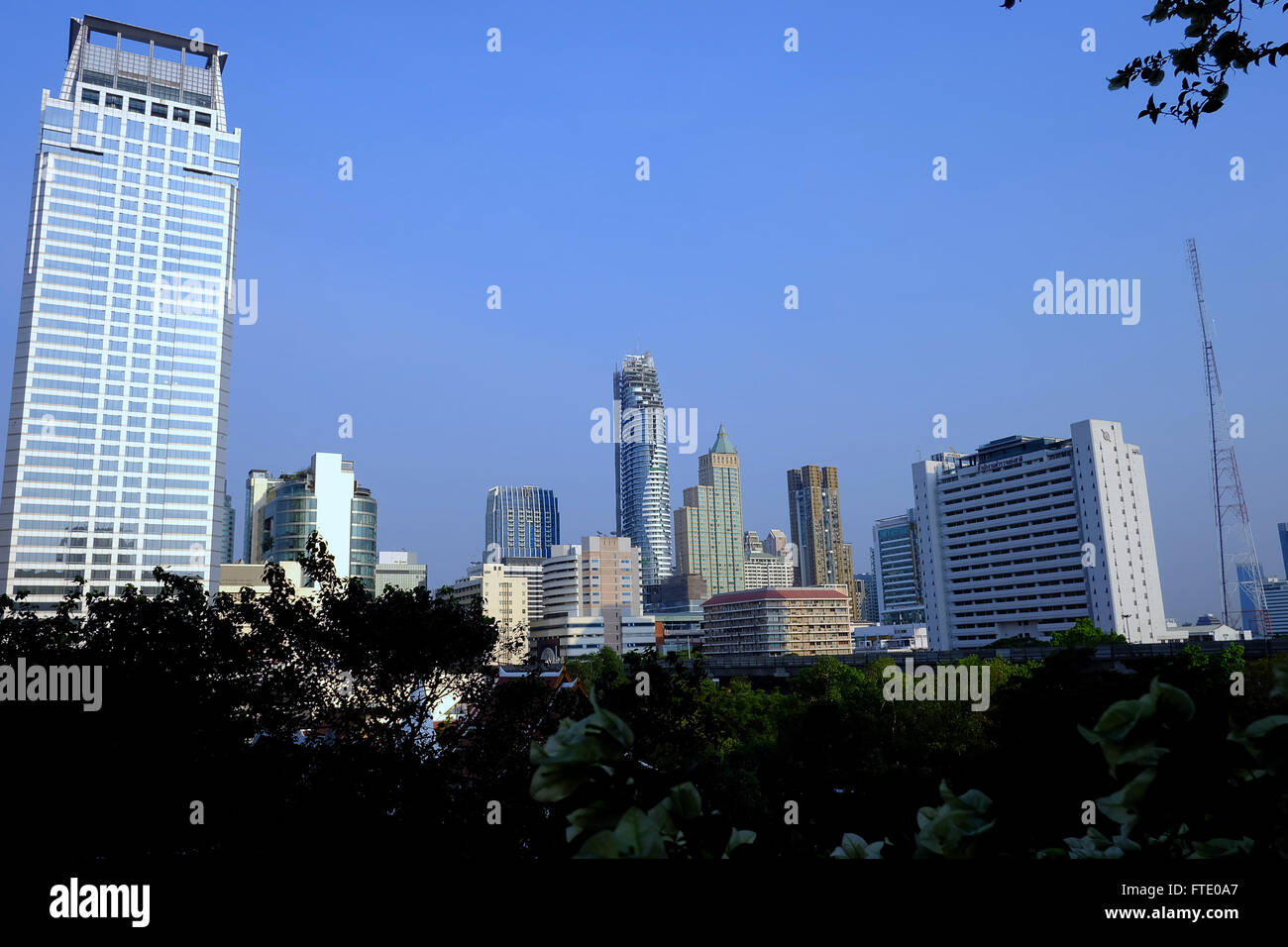 La Thaïlande, Bangkok grand paysage ville Banque D'Images