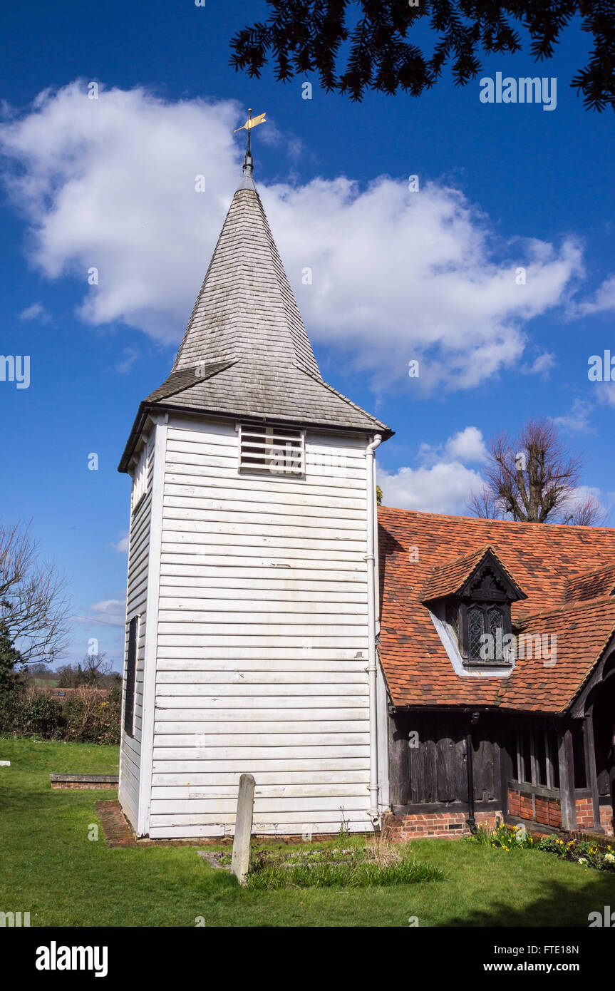 Eglise de Saint-André,, Greensted, Essex, Angleterre Banque D'Images