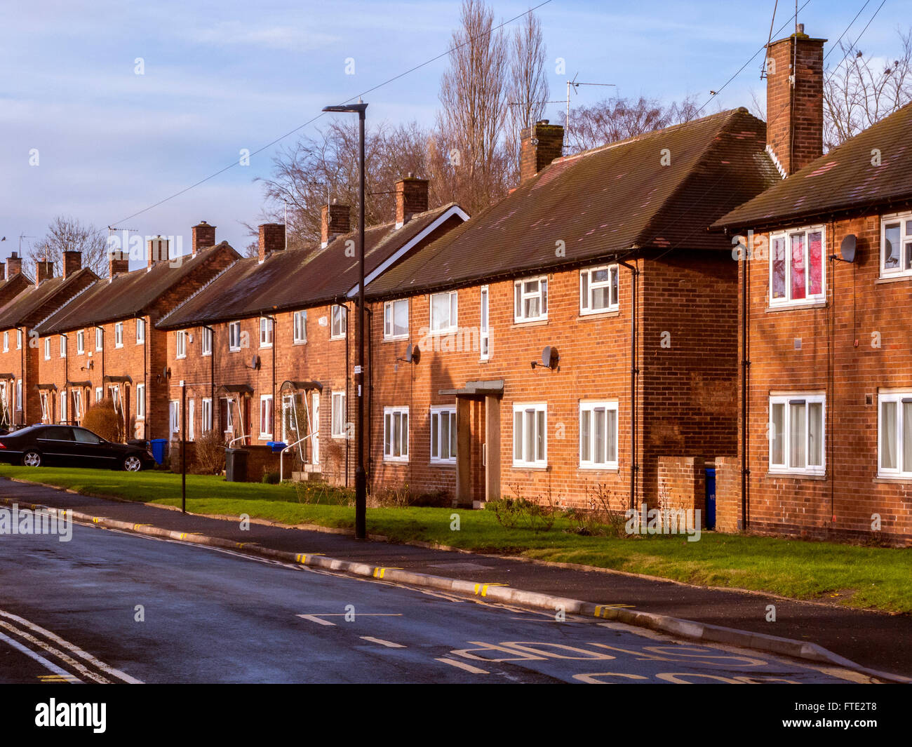 Logements sociaux, Sheffield Banque D'Images