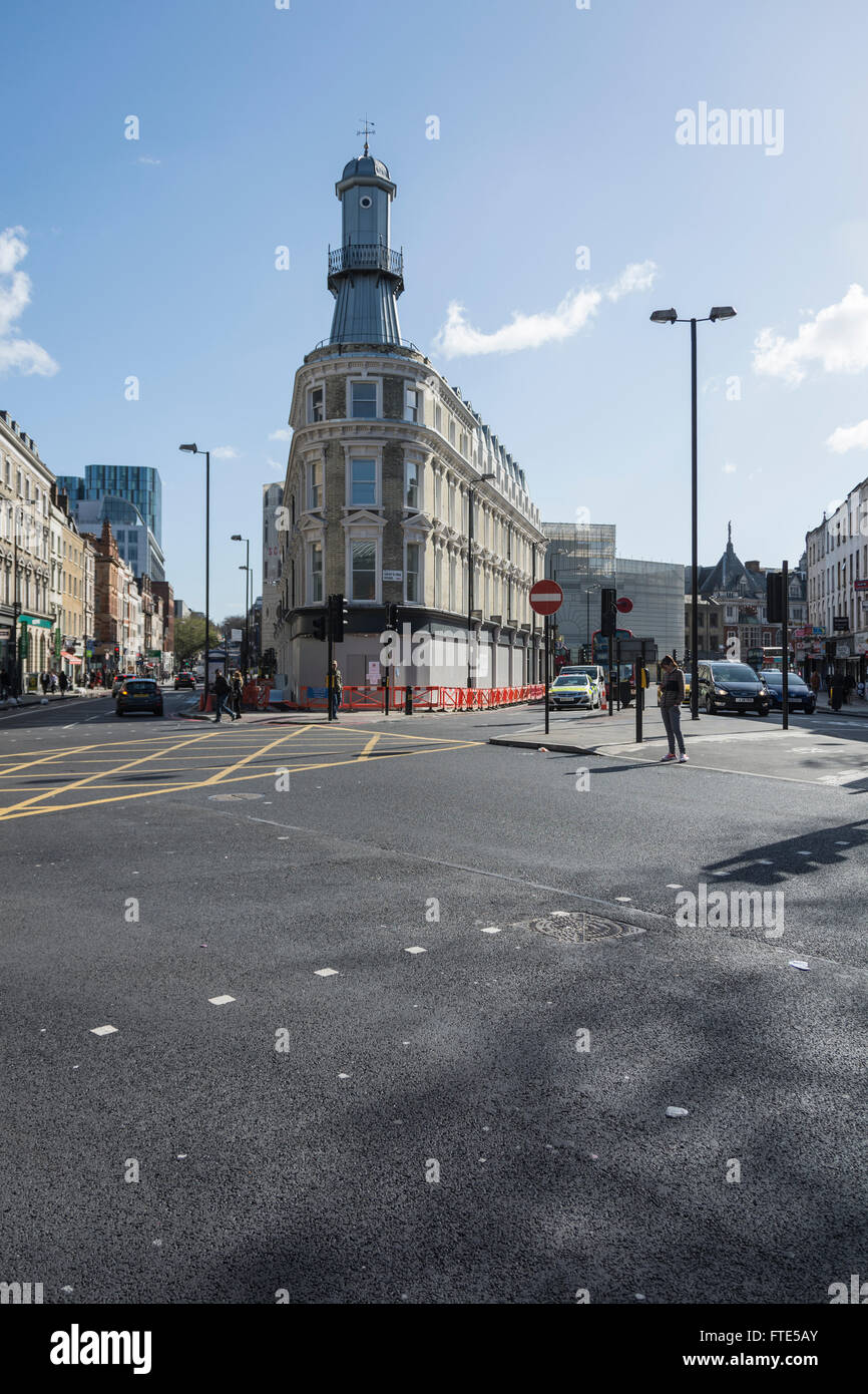 Le bâtiment phare, aujourd'hui restaurée, sur Gray's Inn Road, près de la gare de Kings Cross dans le centre de Londres, UK Banque D'Images