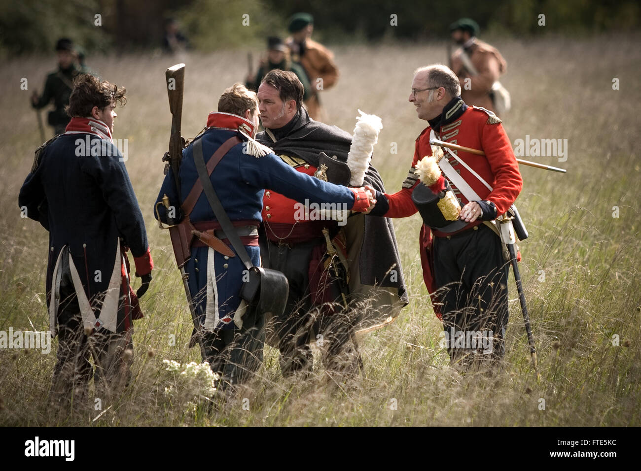 London, Ontario, Canada. De reconstitution historique dépeindre une bataille dans le cadre de la guerre de 1812 est dans le sud-ouest de l'Ontario au Canada. Au cours Banque D'Images