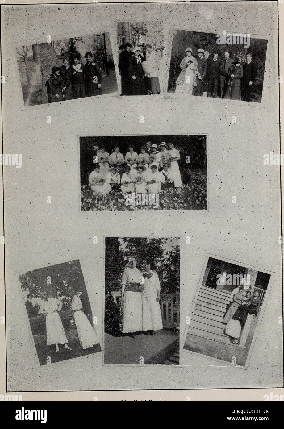 Le Bulletin of Elon College de 1916 à 1919, une publication périodique présentant des mises à jour, des nouvelles et des informations académiques sur l'établissement et sa communauté pendant cette période. Banque D'Images