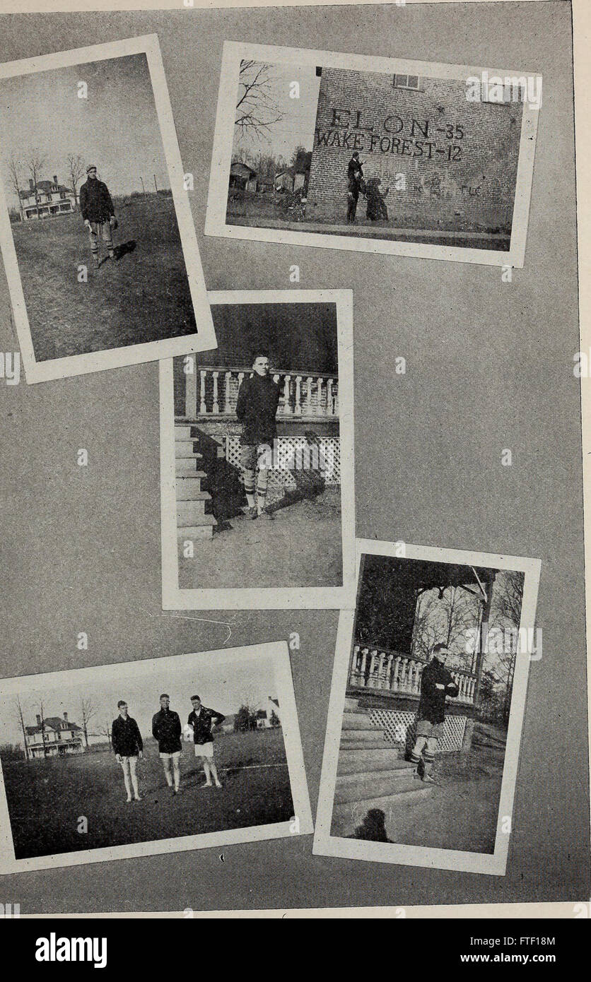 Le *Bulletin du Collège Elon* (1916-1919) présente des mises à jour et des rapports sur les programmes académiques, les professeurs, les activités étudiantes et la participation communautaire du Collège au cours de cette période. Banque D'Images