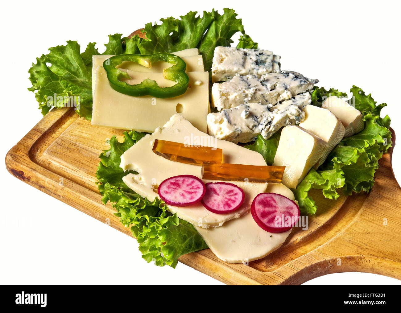 Assiette de fromage scandinave Banque D'Images
