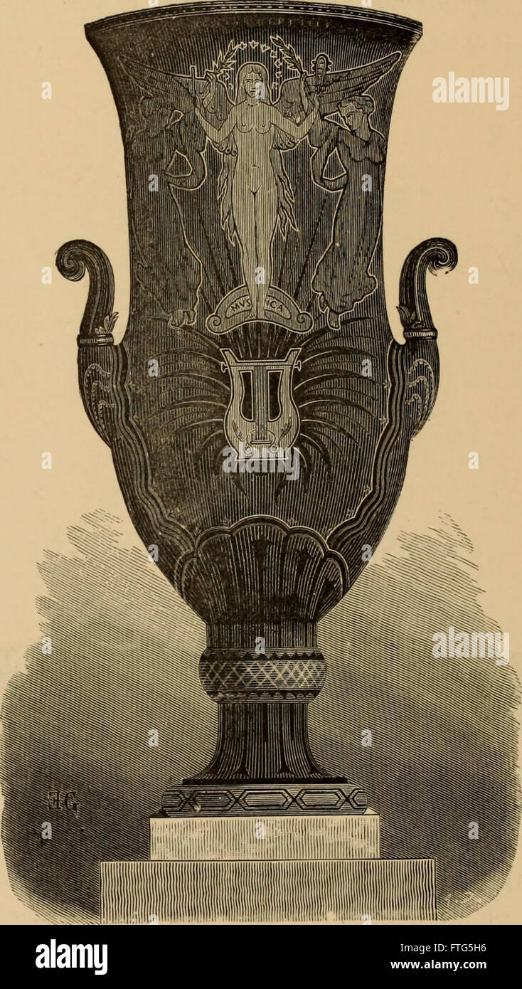 Un guide de 1875 présentant des exemples de goût et de style dans la décoration et l'ameublement domestiques, reflétant les préférences esthétiques de la fin du XIXe siècle. Banque D'Images