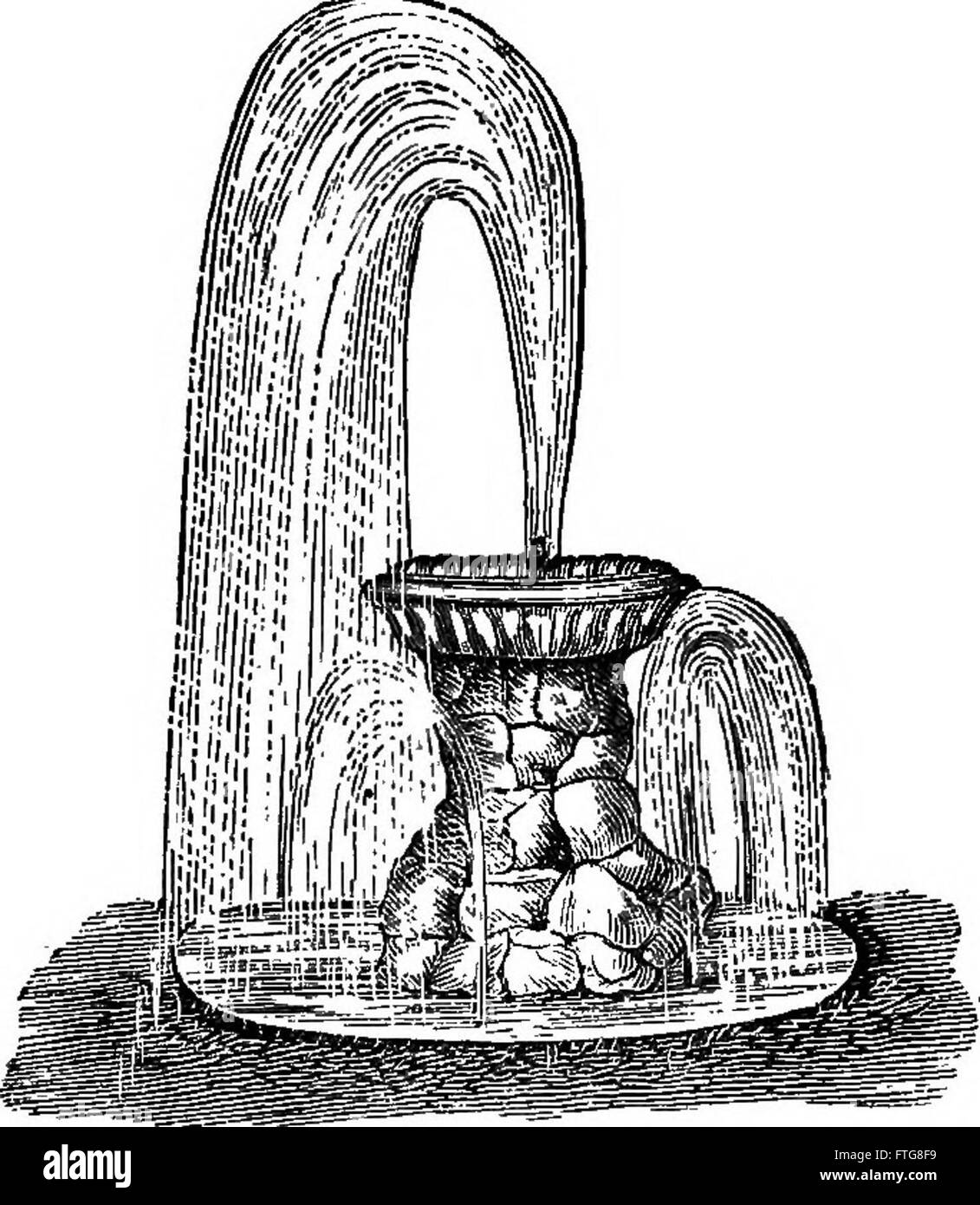 Un guide pratique 1877 du jardinage paysager, proposant des conceptions pour les résidences urbaines et suburbaines, ainsi que des écoles de campagne, avec un accent sur l'aménagement paysager fonctionnel et esthétique. Banque D'Images