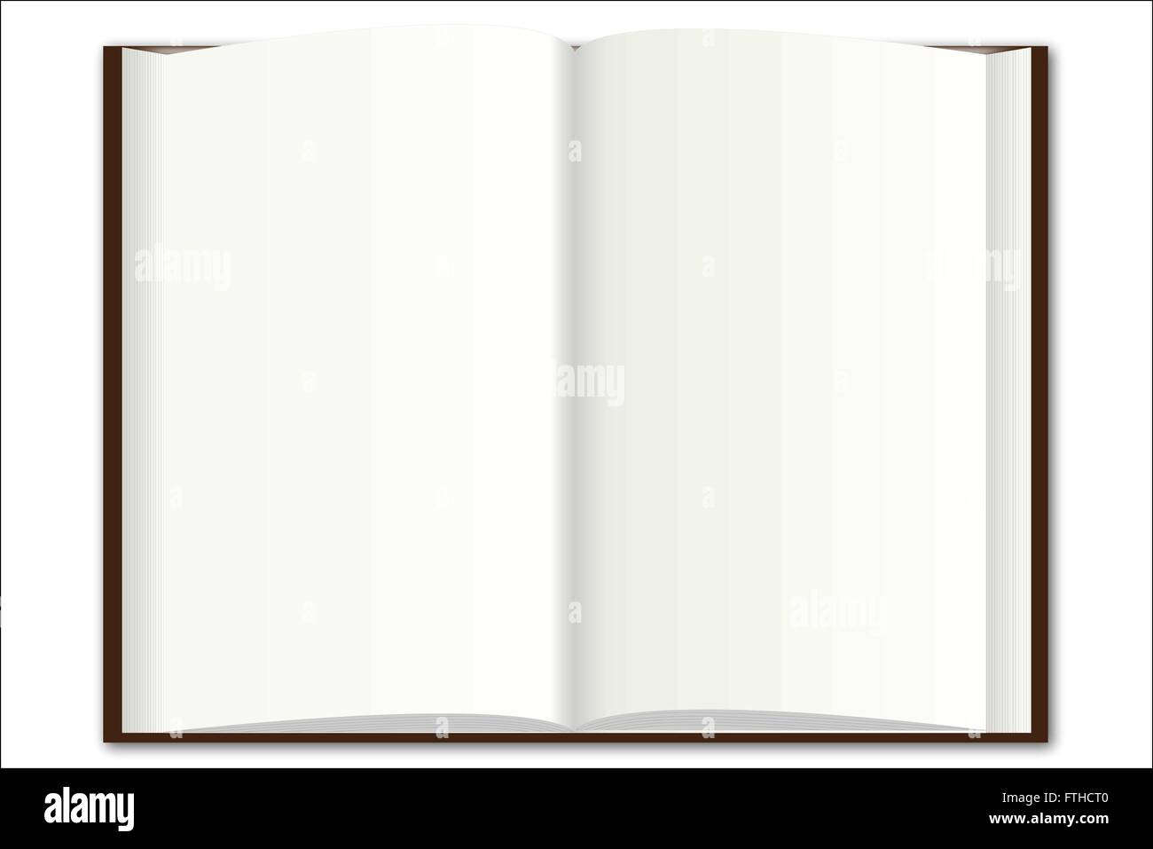 L'illustration du livre blanc Illustration de Vecteur