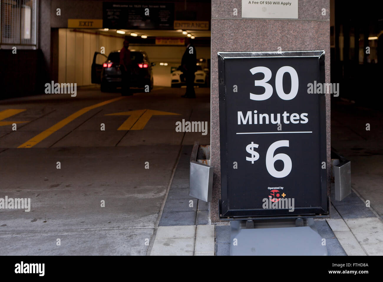 Garage Parking sign - USA Banque D'Images Garage Parking sign - USA Banque D'Images
