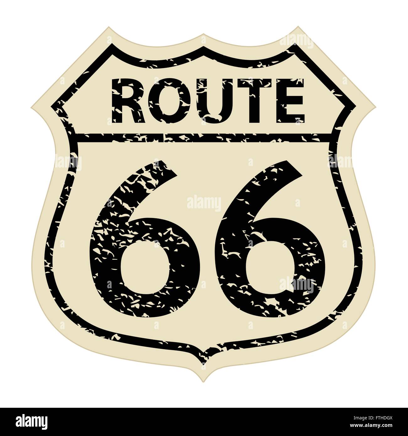 Vintage route 66 sign vector illustration Illustration de Vecteur