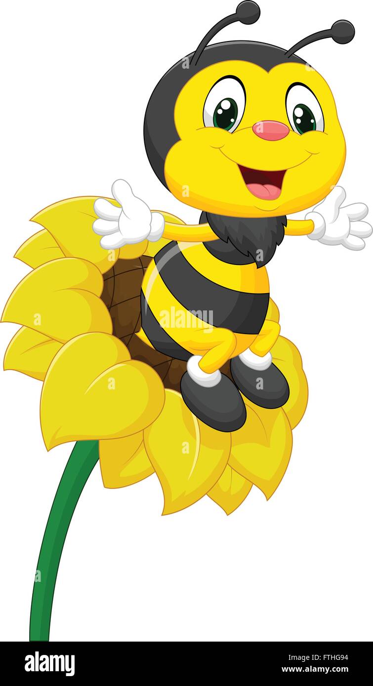 Caractere De L Abeille Sur La Fleur Image Vectorielle Stock Alamy Caractere De L Abeille Sur La Fleur Image Vectorielle Stock Alamy