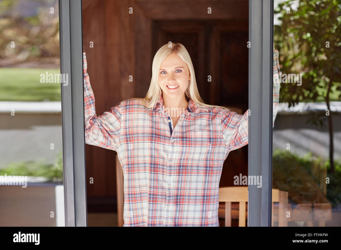 Se félicitant de la journée Banque D'Images