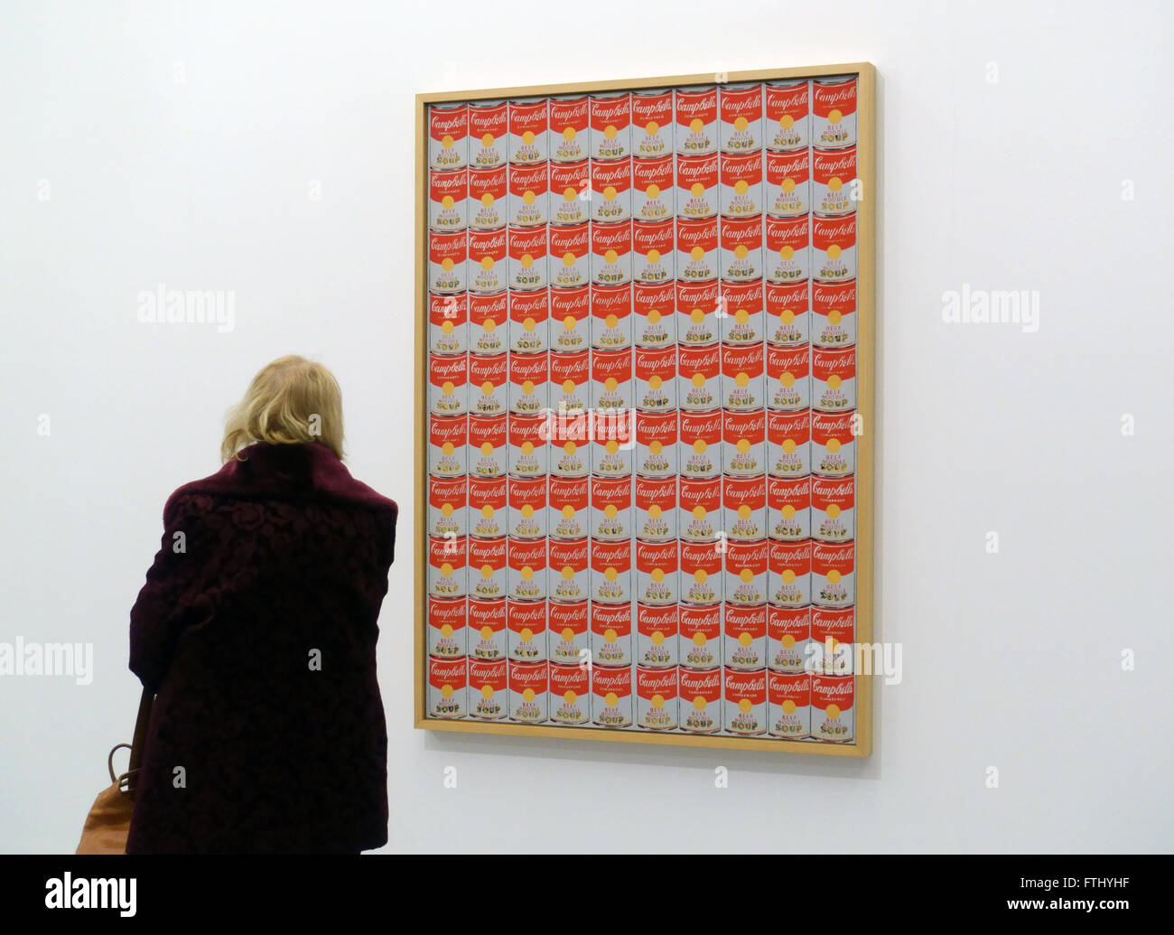 Andy Warhol screen print de Campbell's Soup Cans Banque D'Images